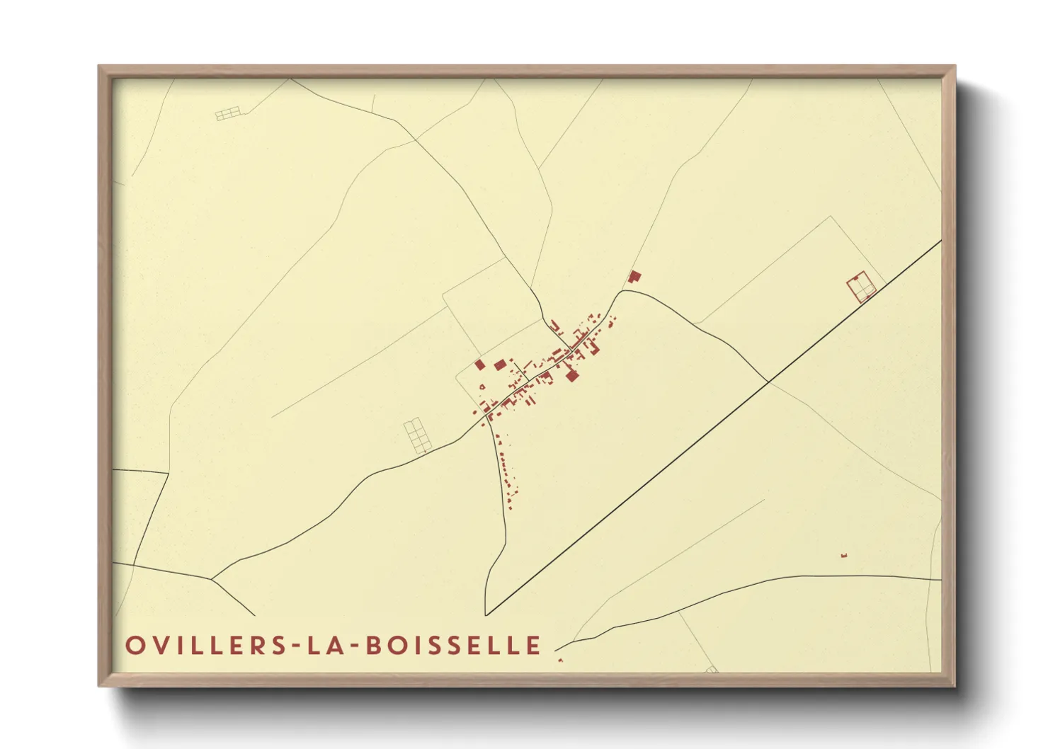 Une affiche de carte sur Ovillers-la-Boisselle