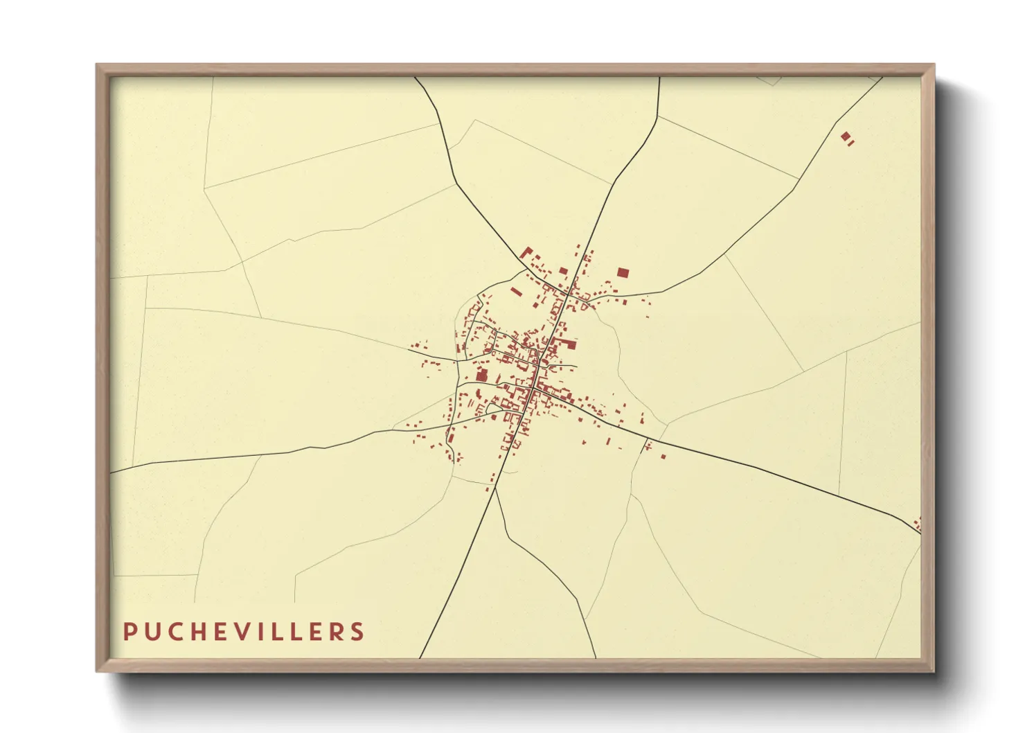 Une affiche de carte sur Puchevillers