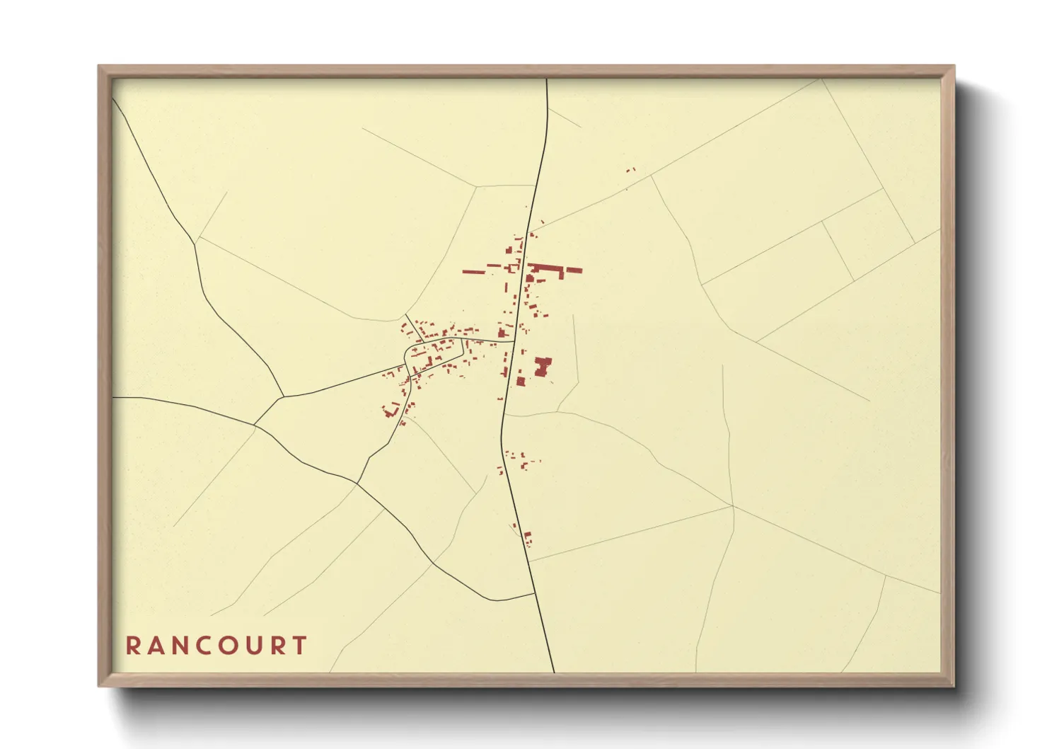 Une affiche de carte sur Rancourt