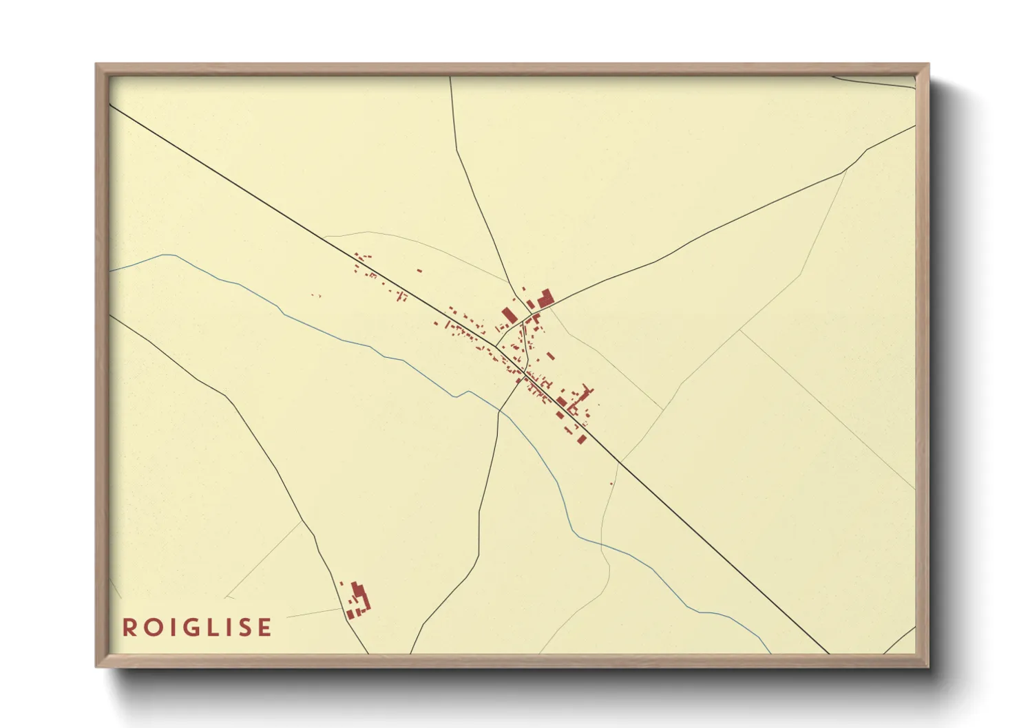 Une affiche de carte sur Roiglise