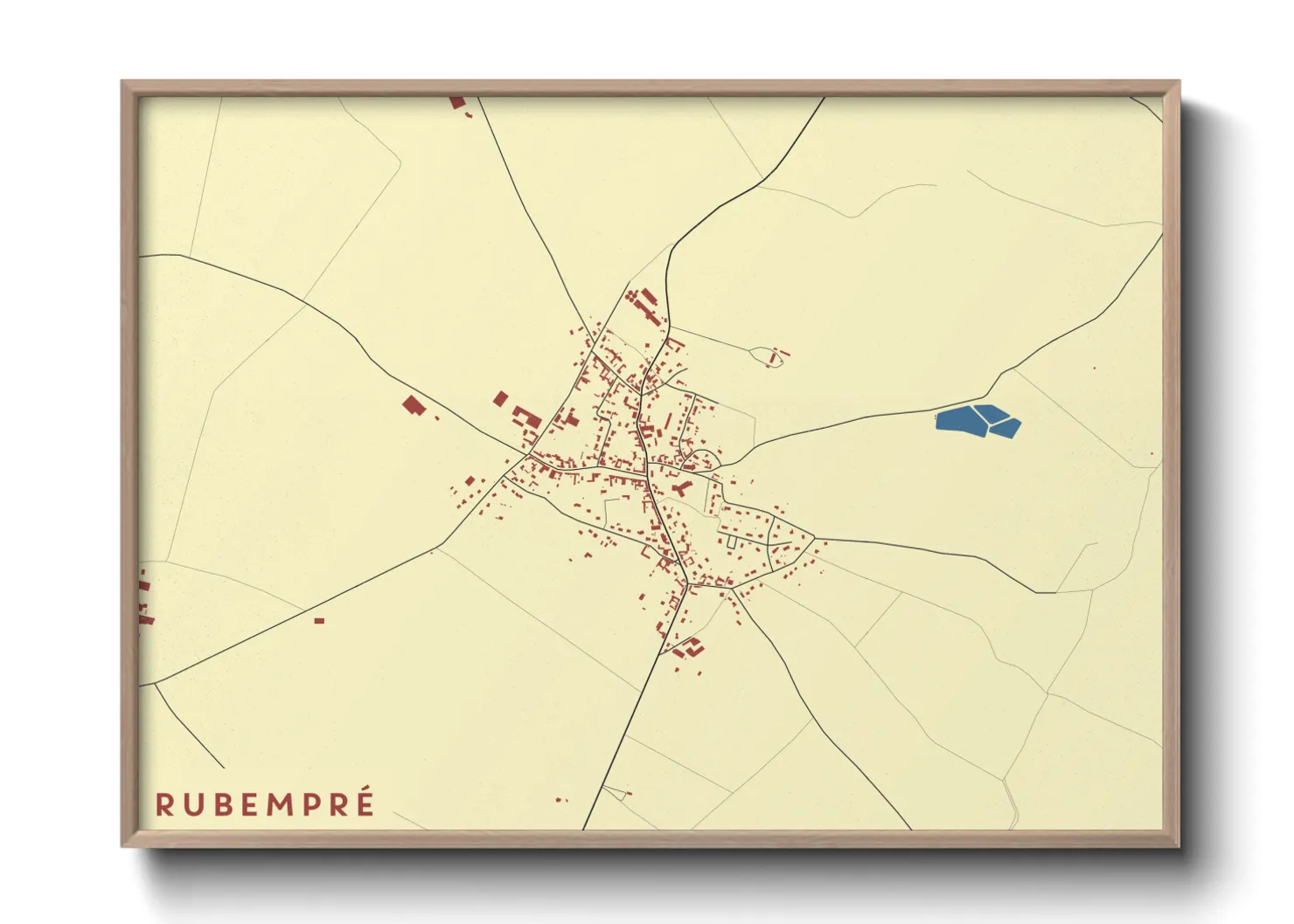 Une affiche de carte sur Rubempré