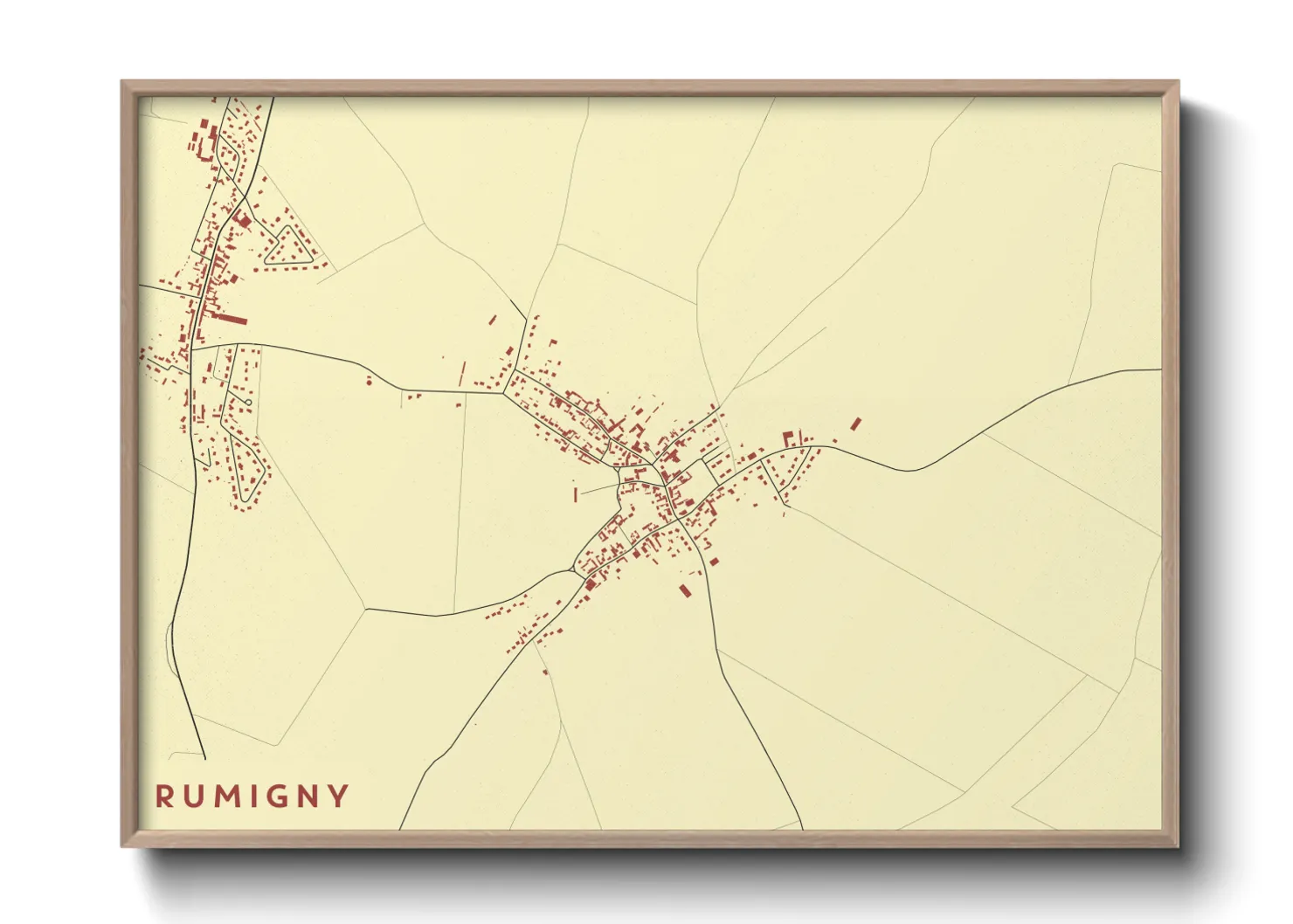 Une affiche de carte sur Rumigny