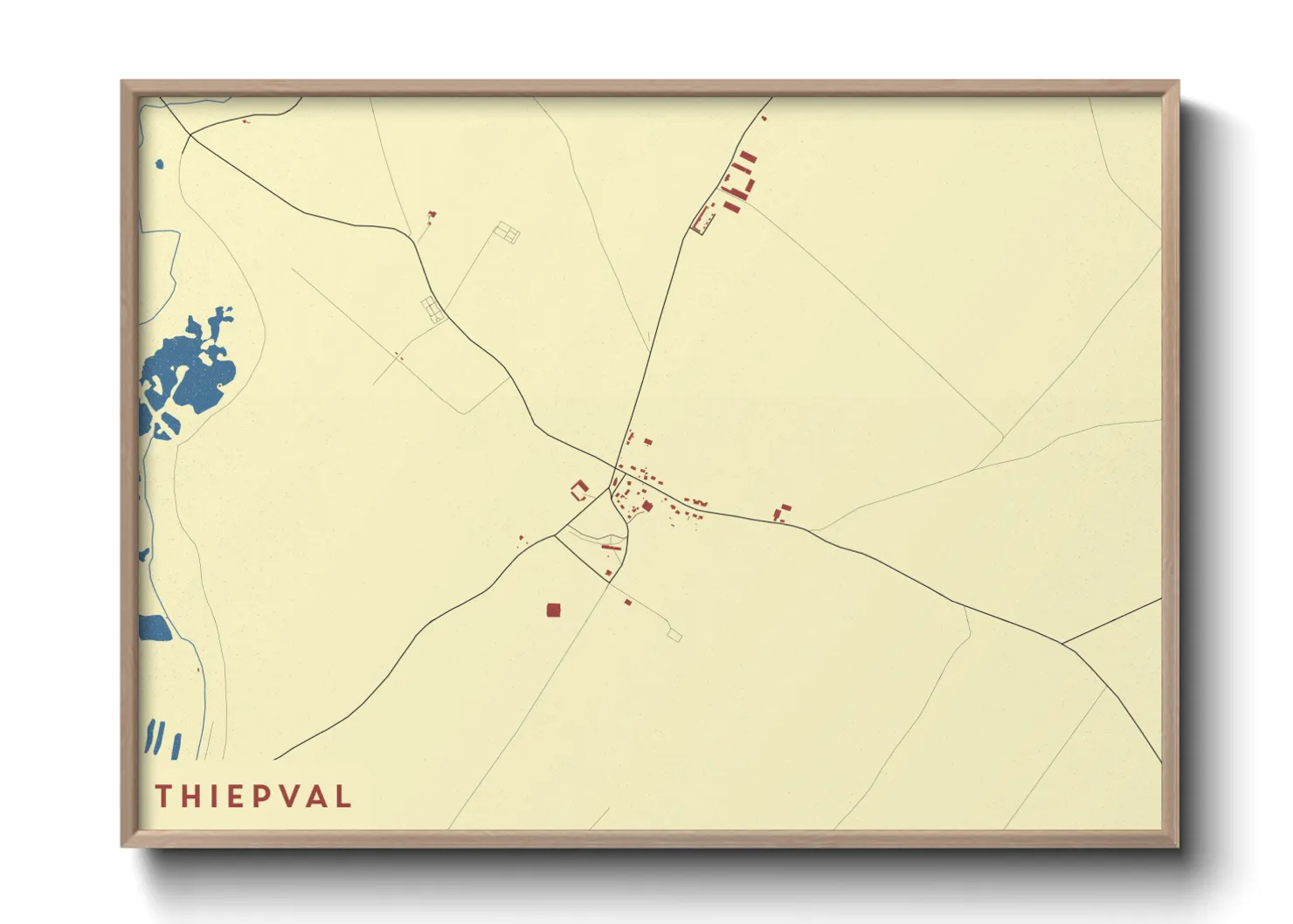 Une affiche de carte sur Thiepval