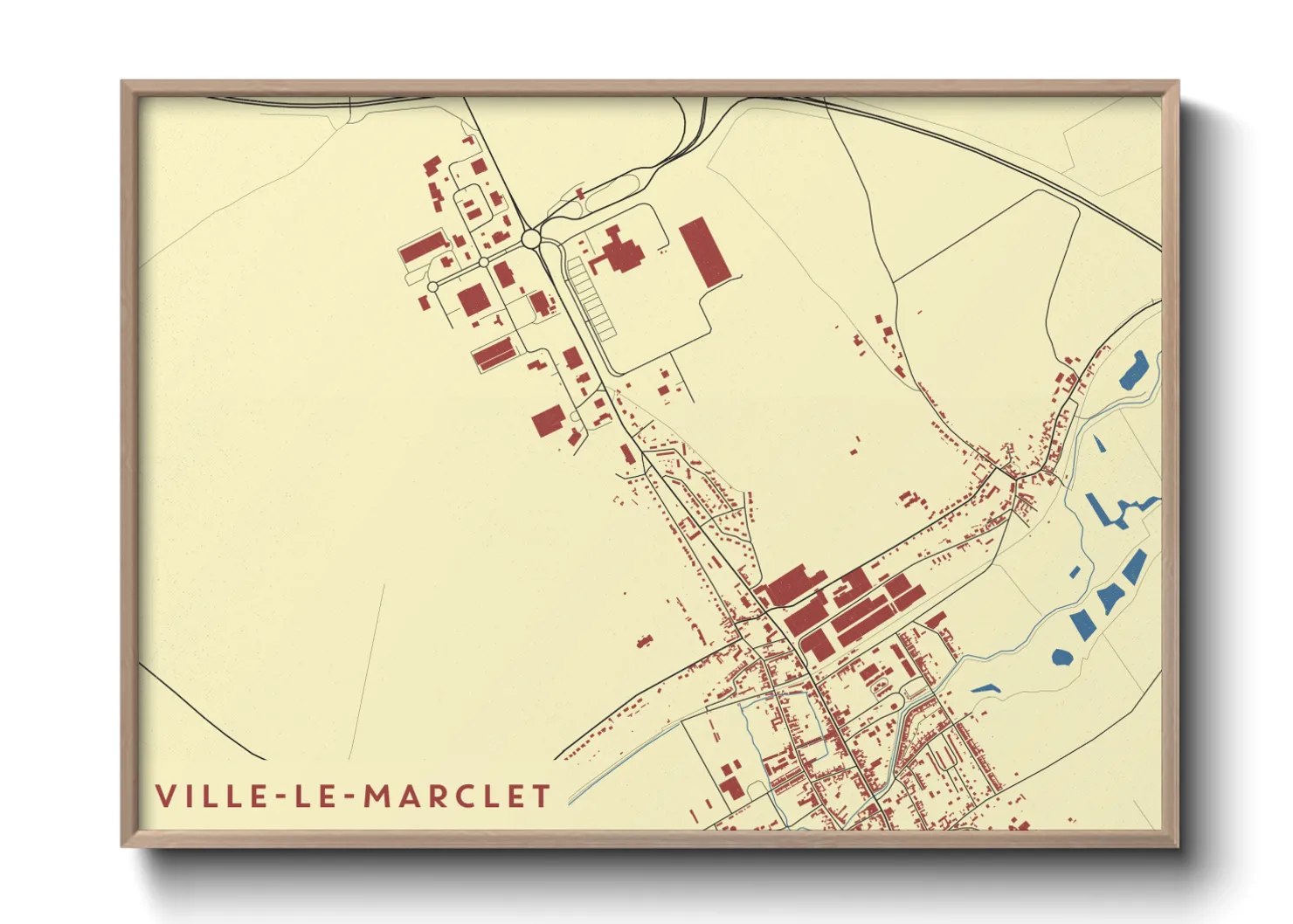 Une affiche de carte sur Ville-le-Marclet