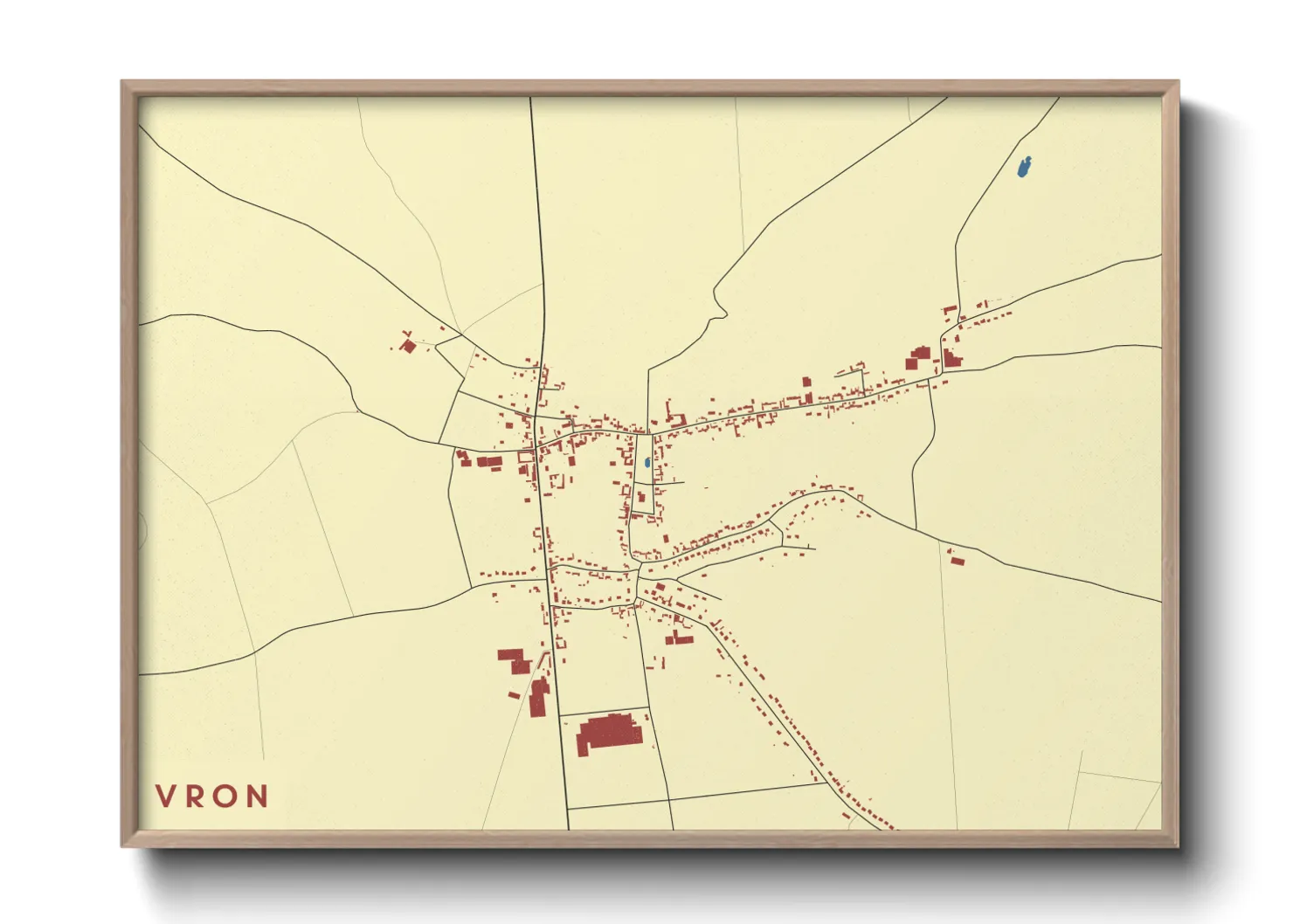Une affiche de carte sur Vron