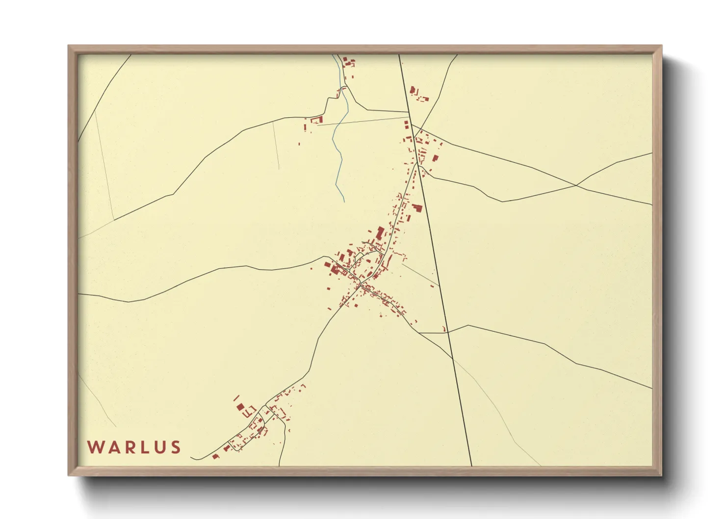 Une affiche de carte sur Warlus