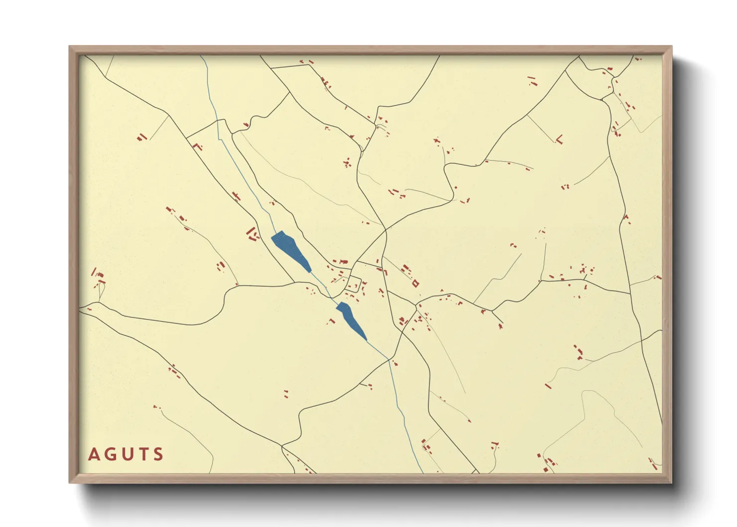 Une affiche de carte sur Aguts
