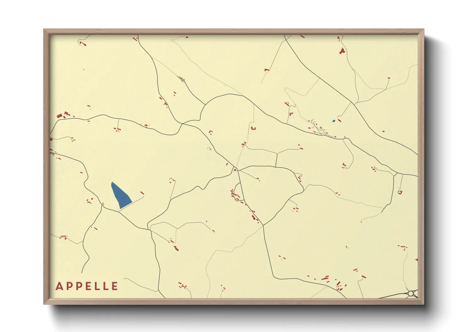 Une affiche de carte sur Appelle