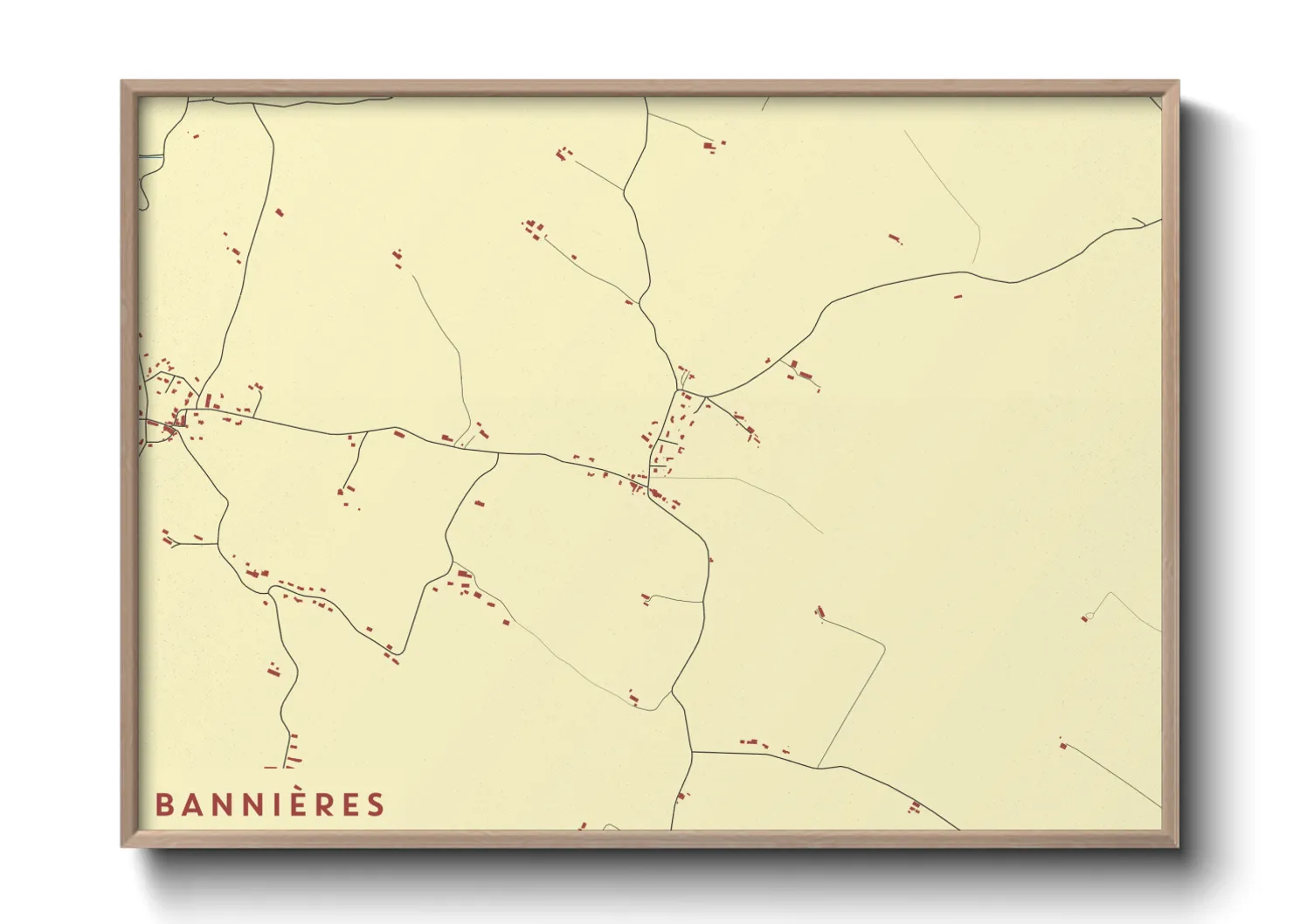 Une affiche de carte sur Bannières