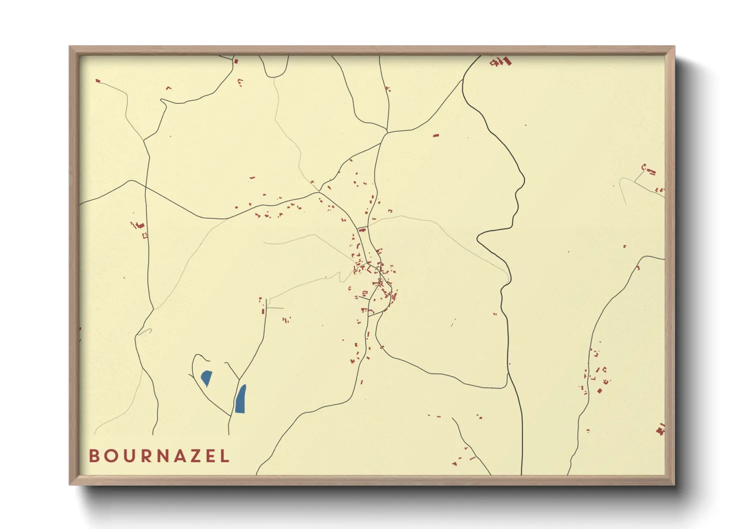 Une affiche de carte sur Bournazel