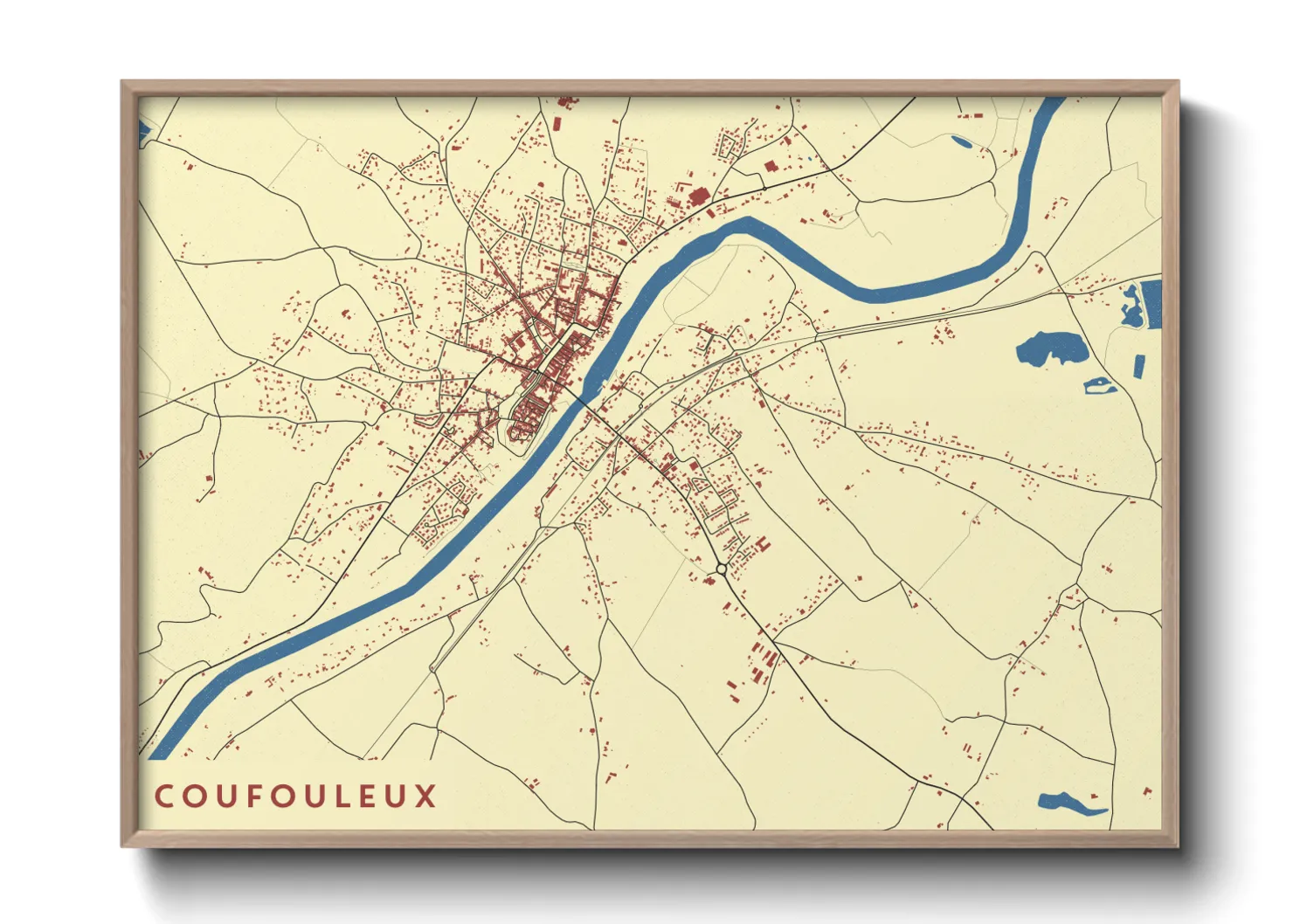 Une affiche de carte sur Coufouleux