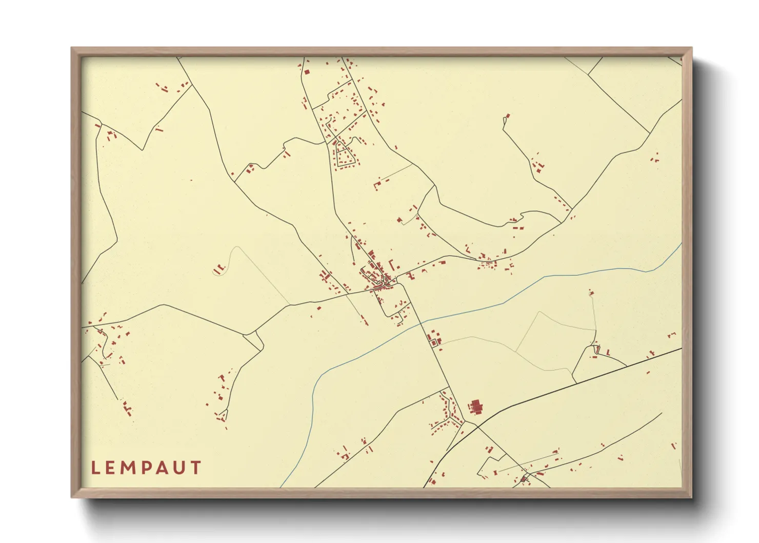 Une affiche de carte sur Lempaut