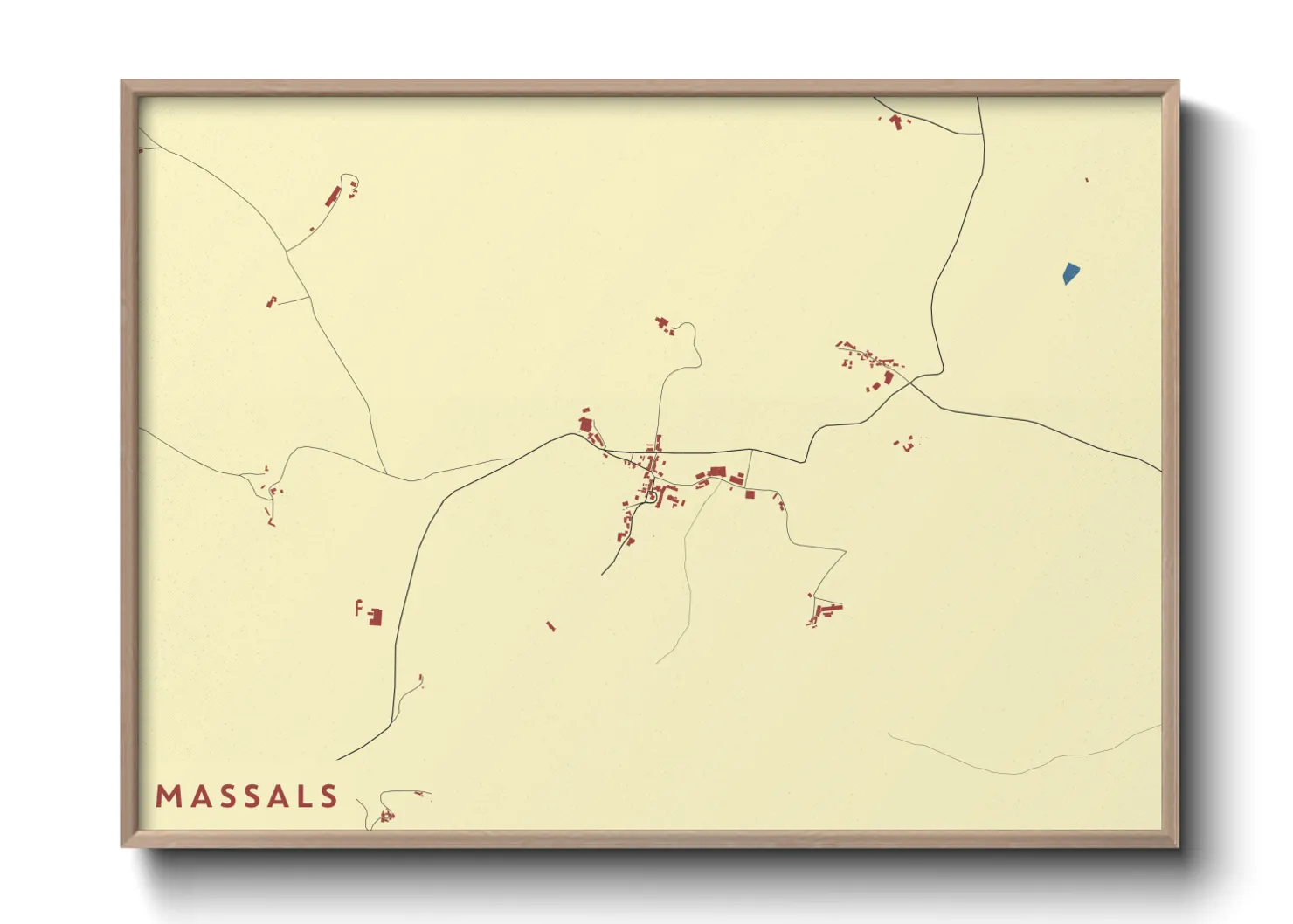Une affiche de carte sur Massals