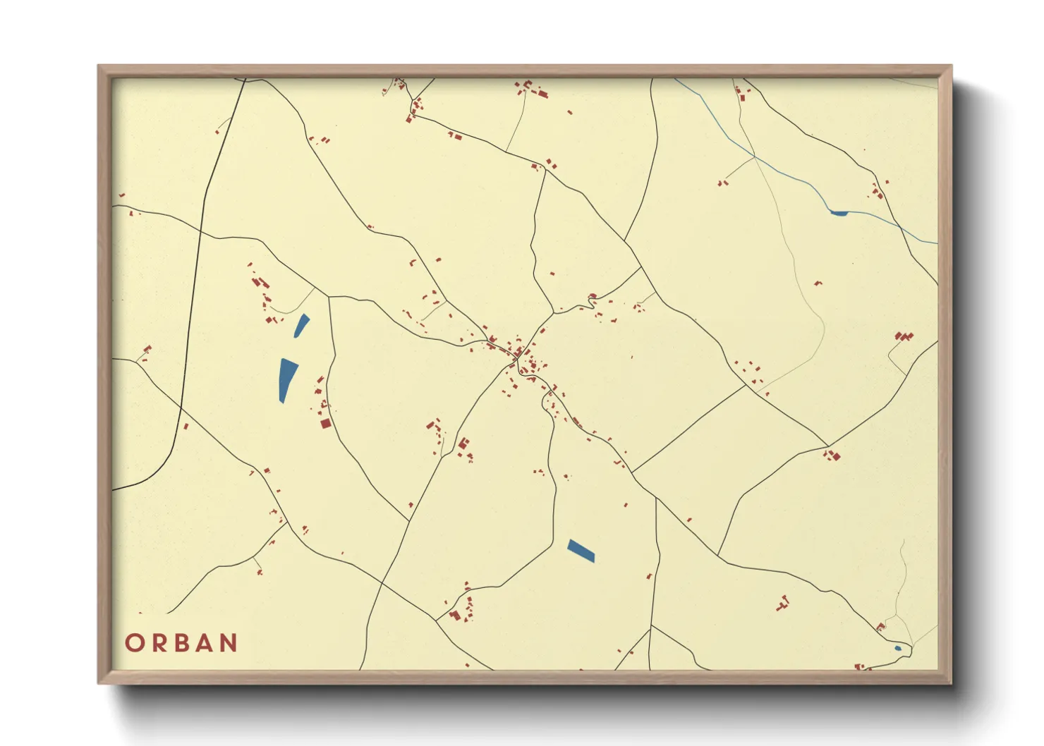 Une affiche de carte sur Orban