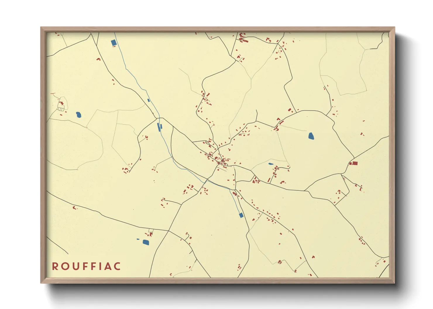 Une affiche de carte sur Rouffiac