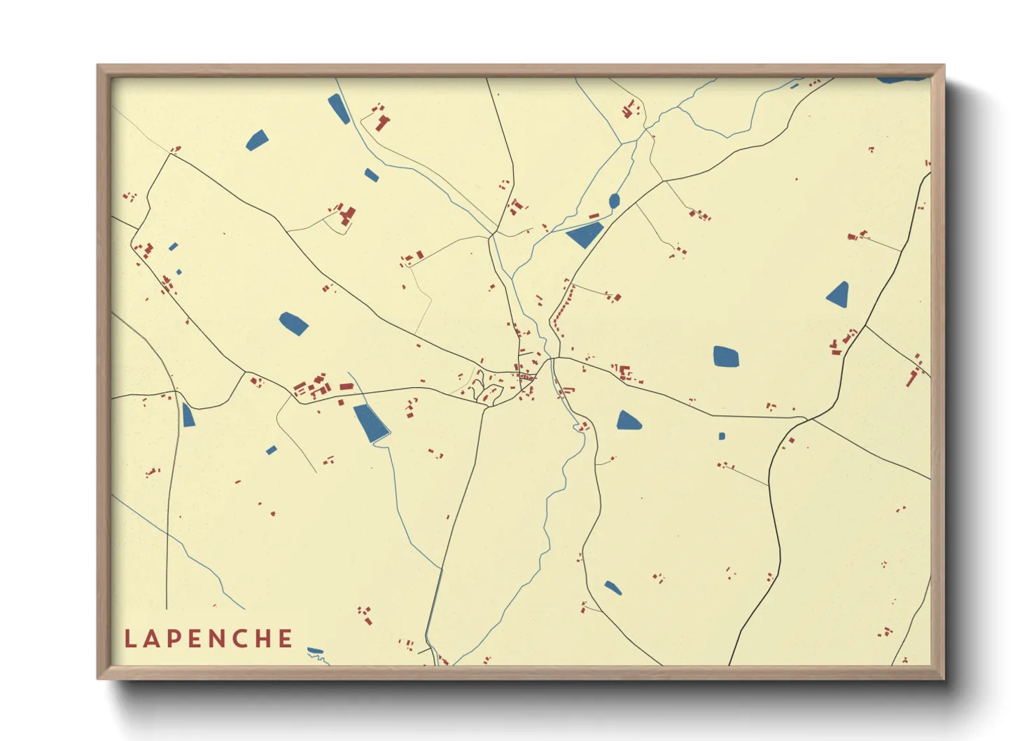 Une affiche de carte sur Lapenche
