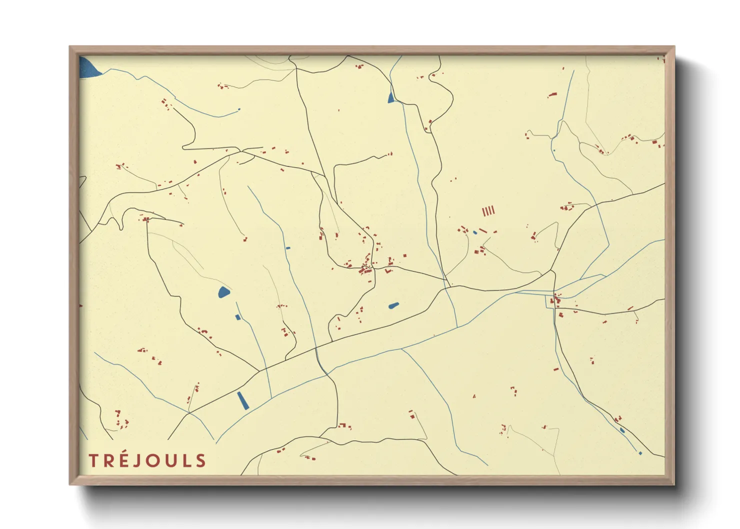 Une affiche de carte sur Tréjouls