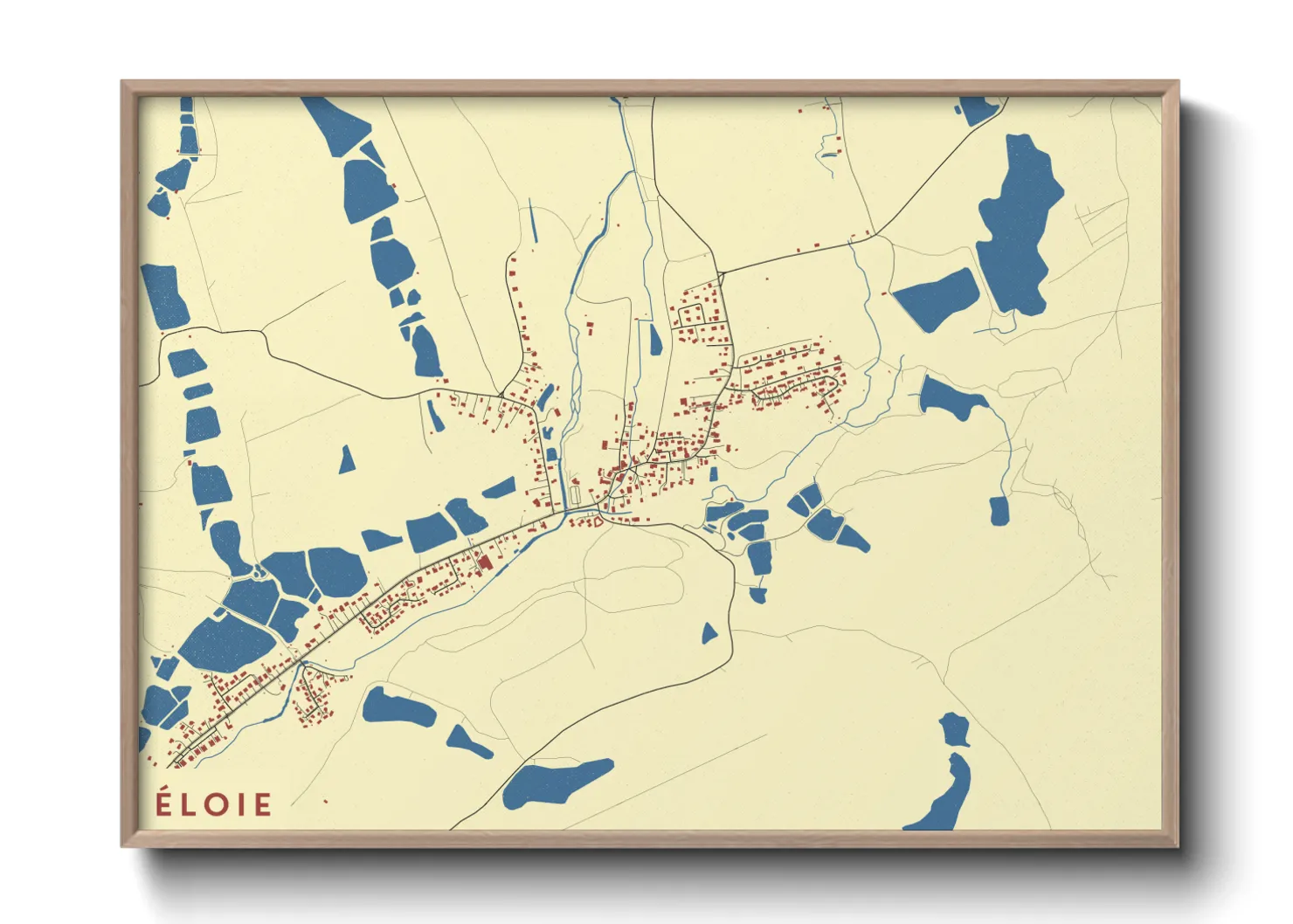 Une affiche de carte sur Éloie