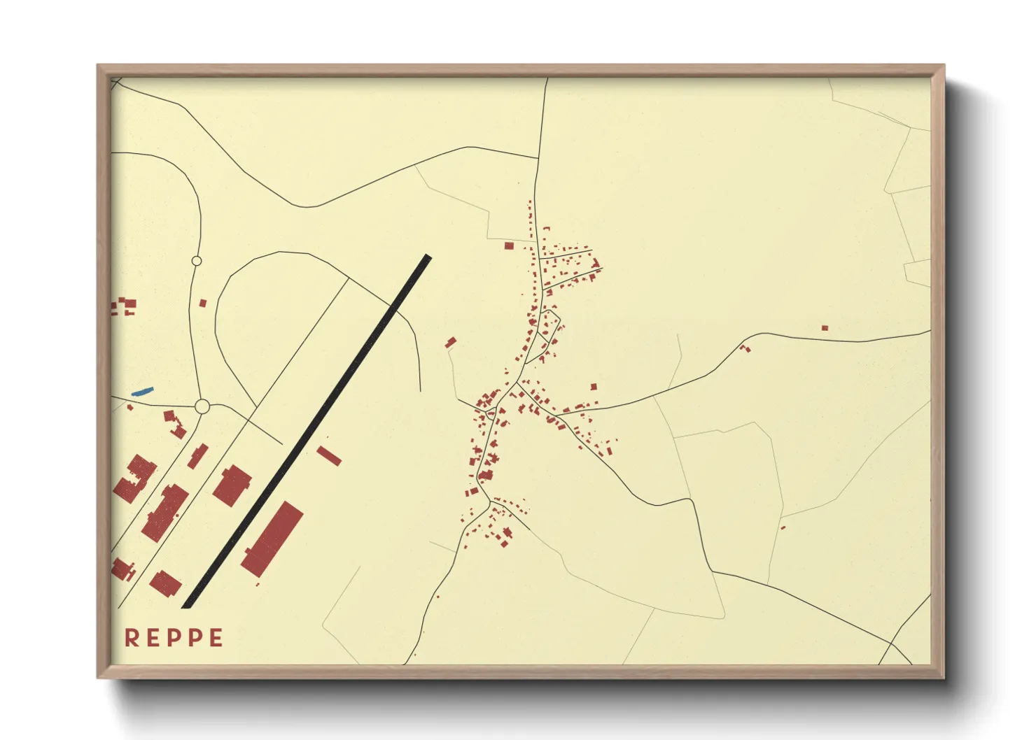 Une affiche de carte sur Reppe