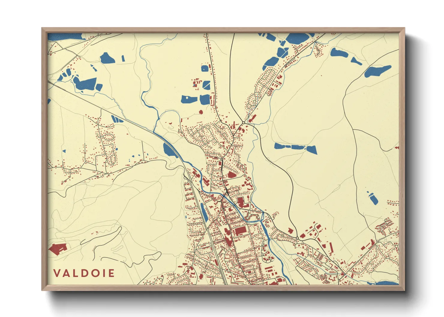 Une affiche de carte sur Valdoie