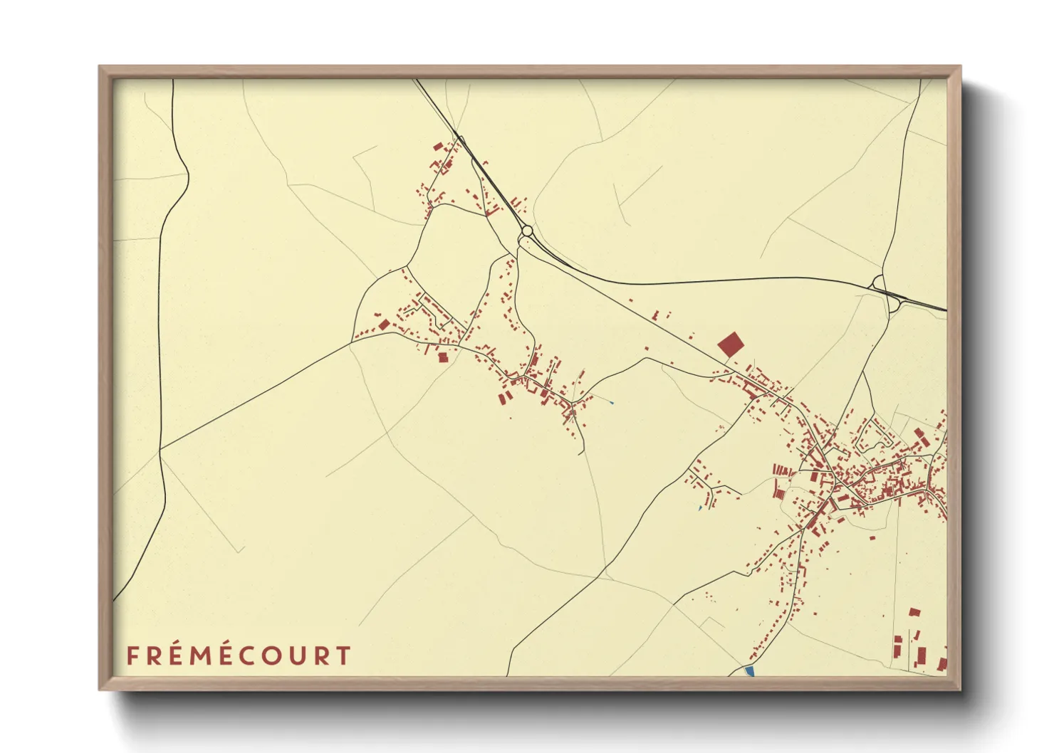 Une affiche de carte sur Frémécourt