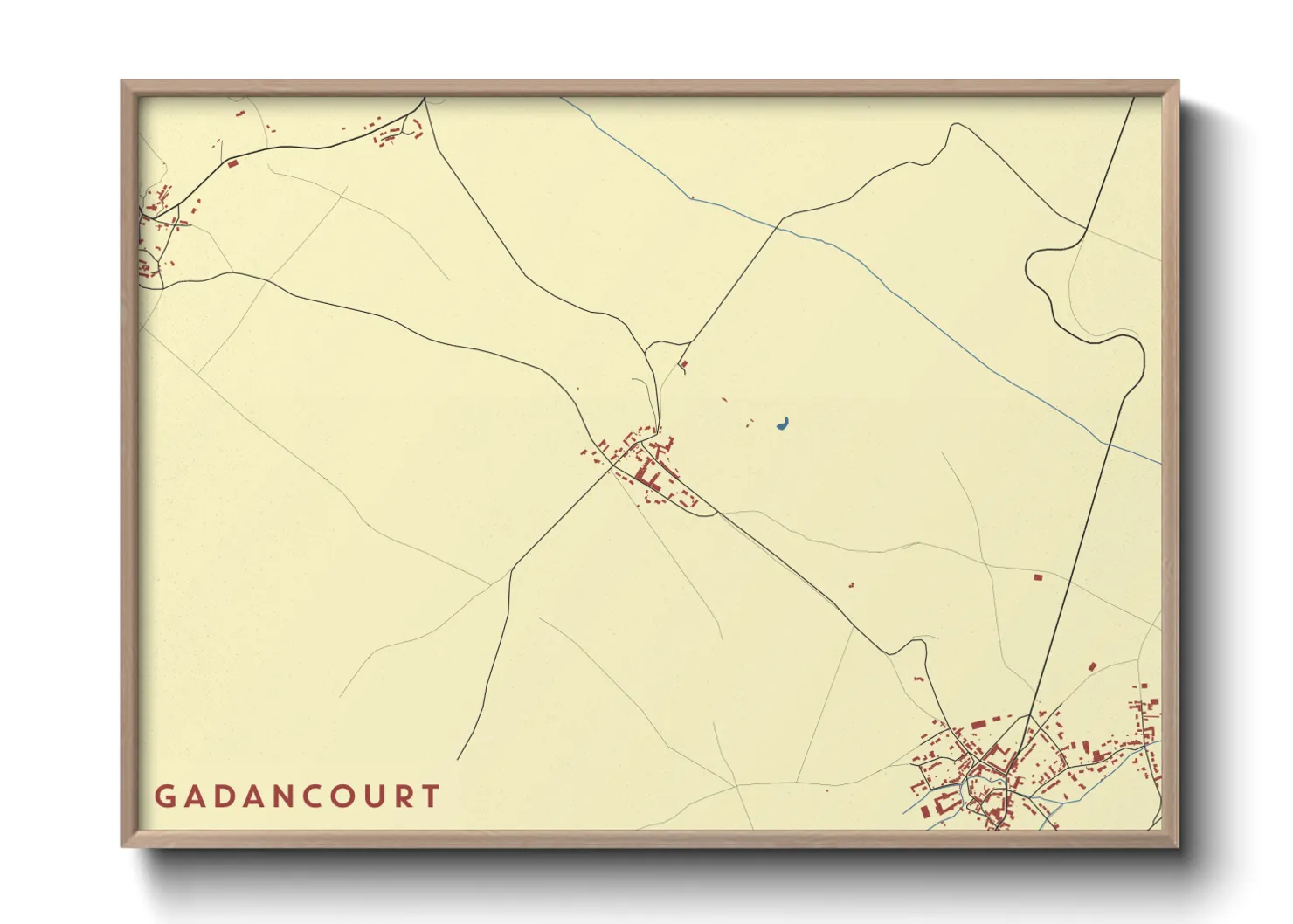 Une affiche de carte sur Gadancourt