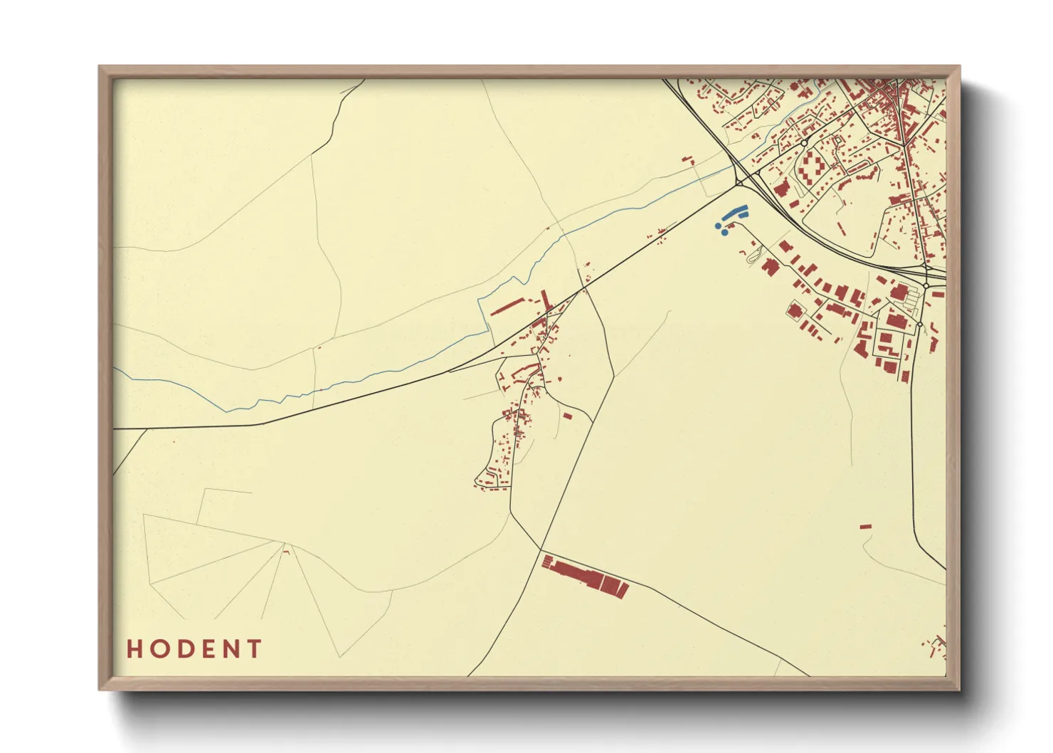 Une affiche de carte sur Hodent