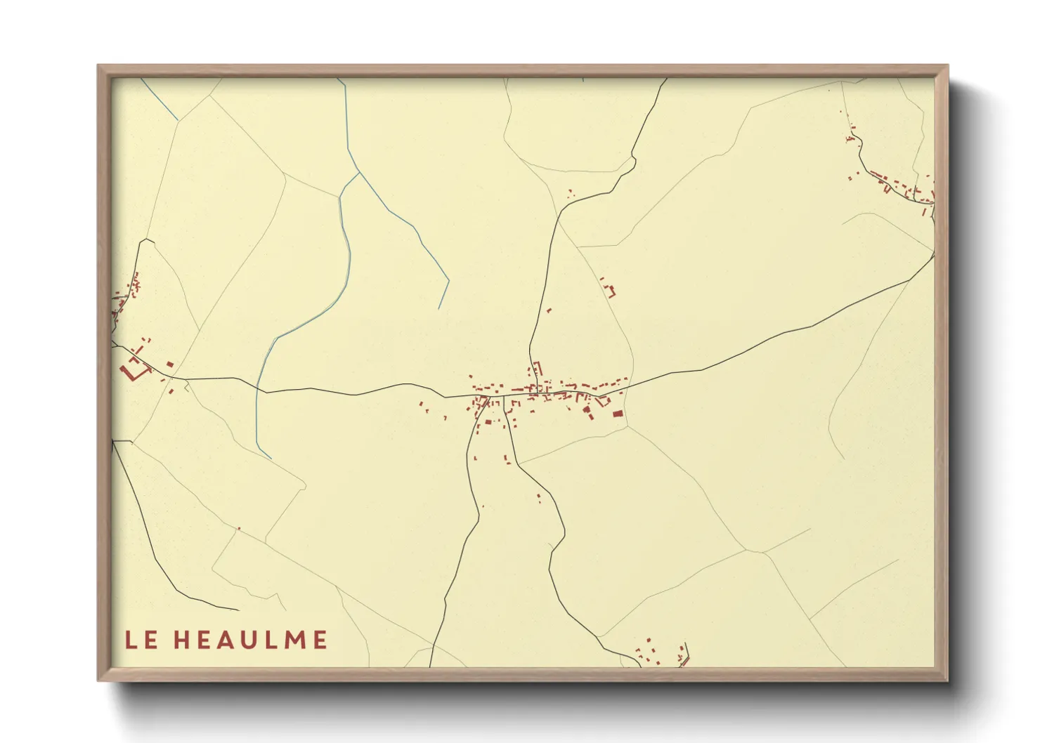 Une affiche de carte sur Le Heaulme