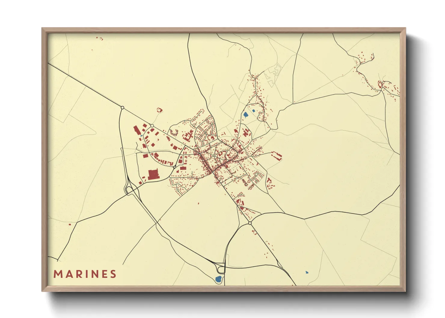 Une affiche de carte sur Marines