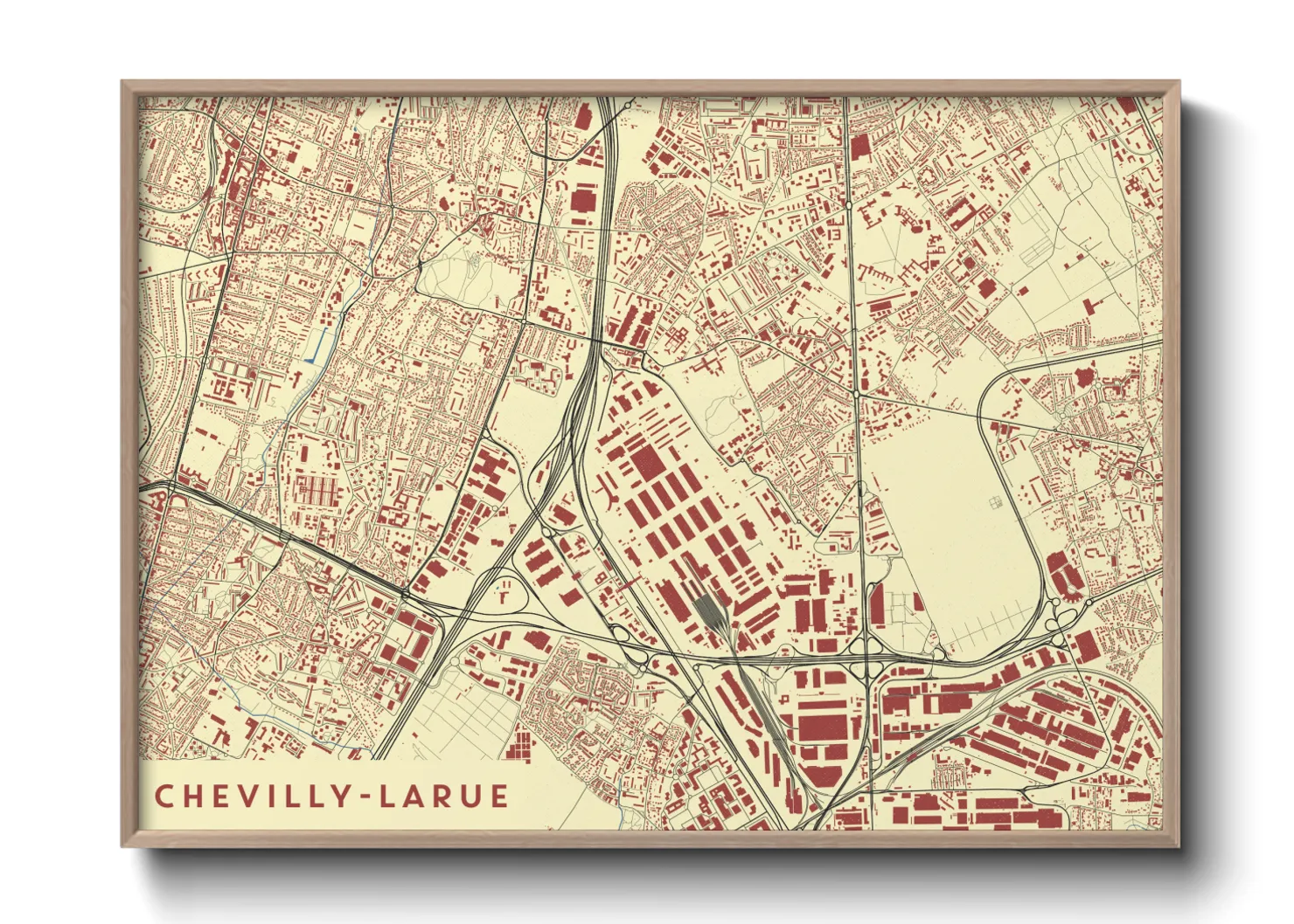 Une affiche de carte sur Chevilly-Larue