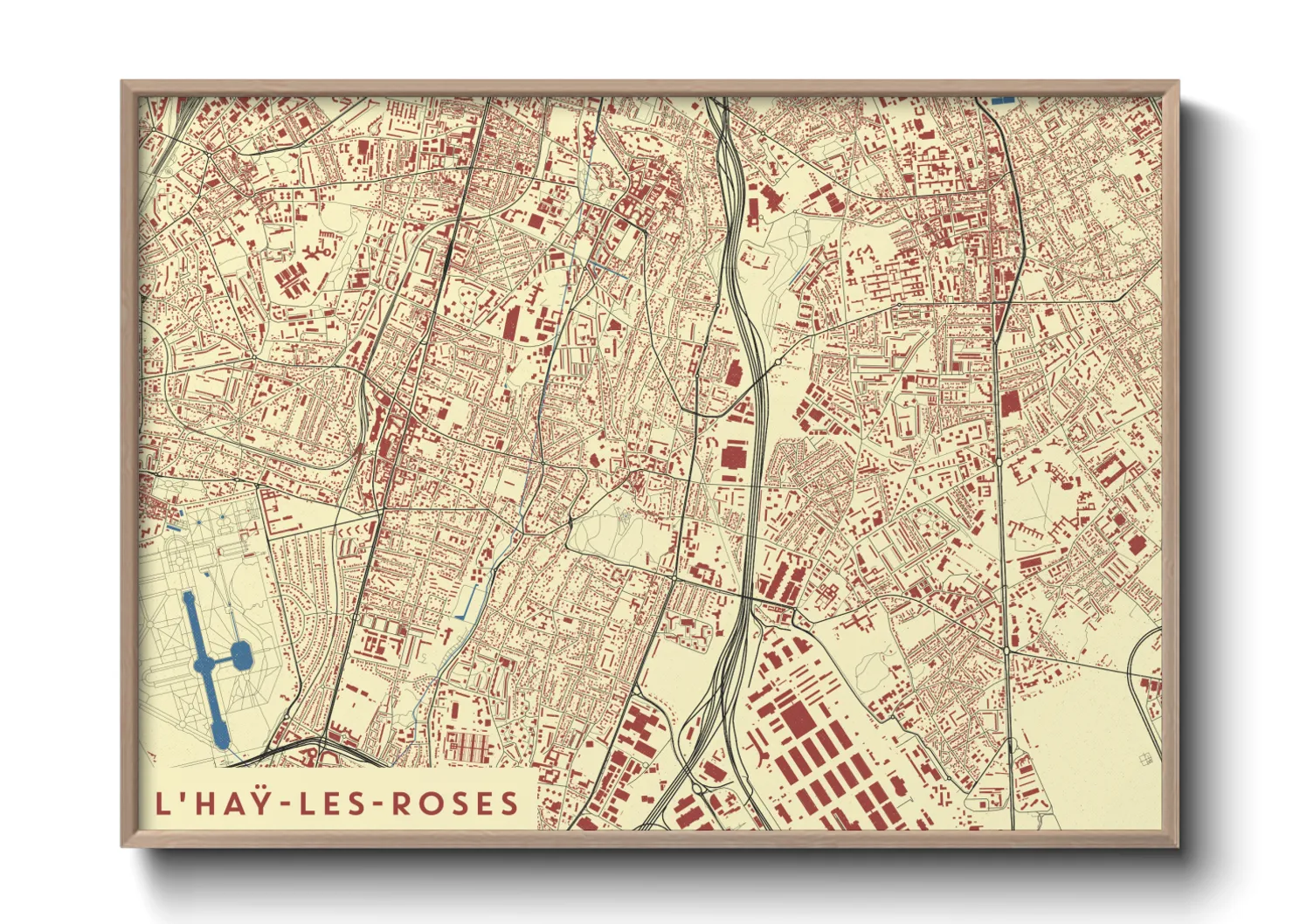 Une affiche de carte sur L'Haÿ-les-Roses