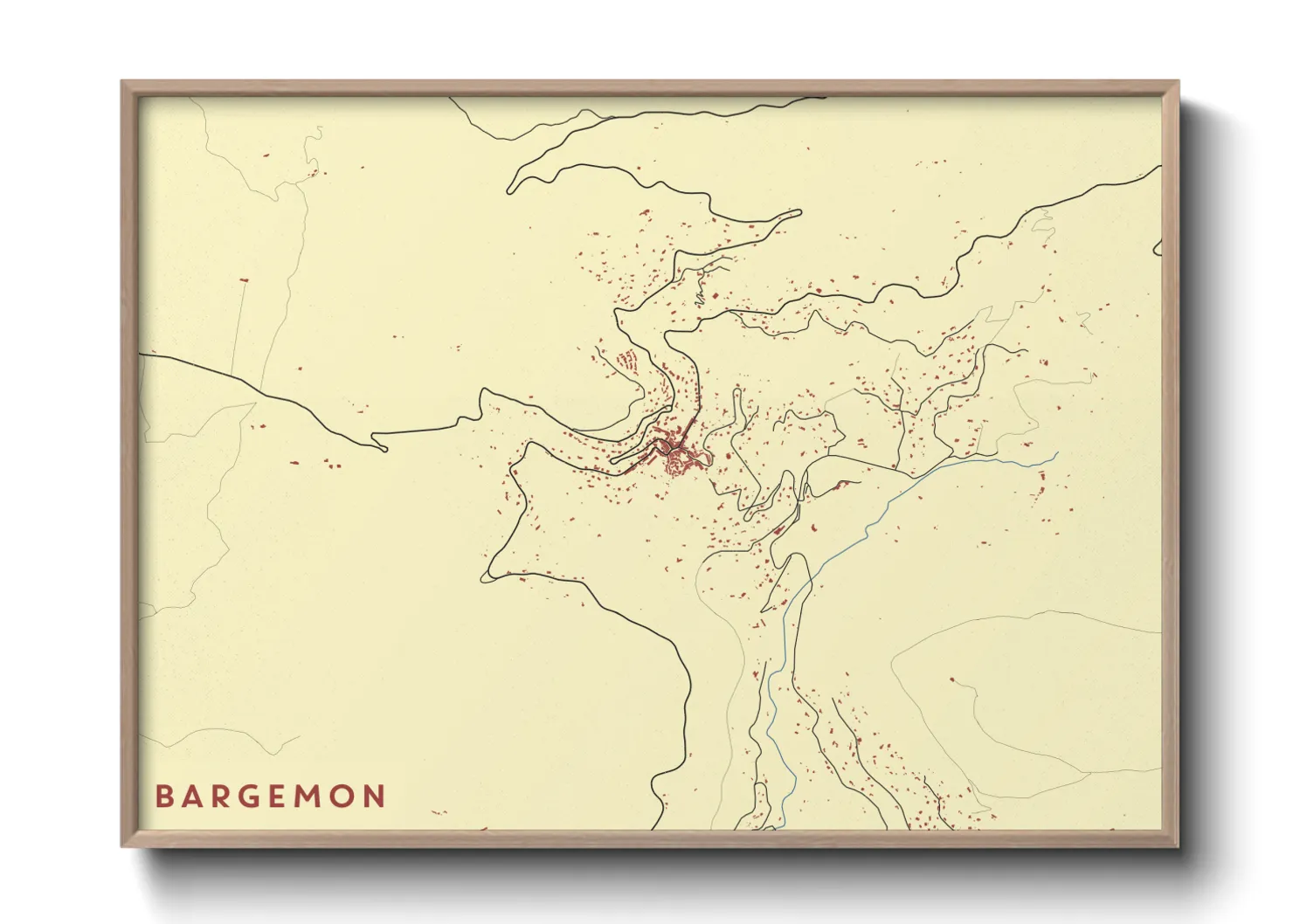 Une affiche de carte sur Bargemon