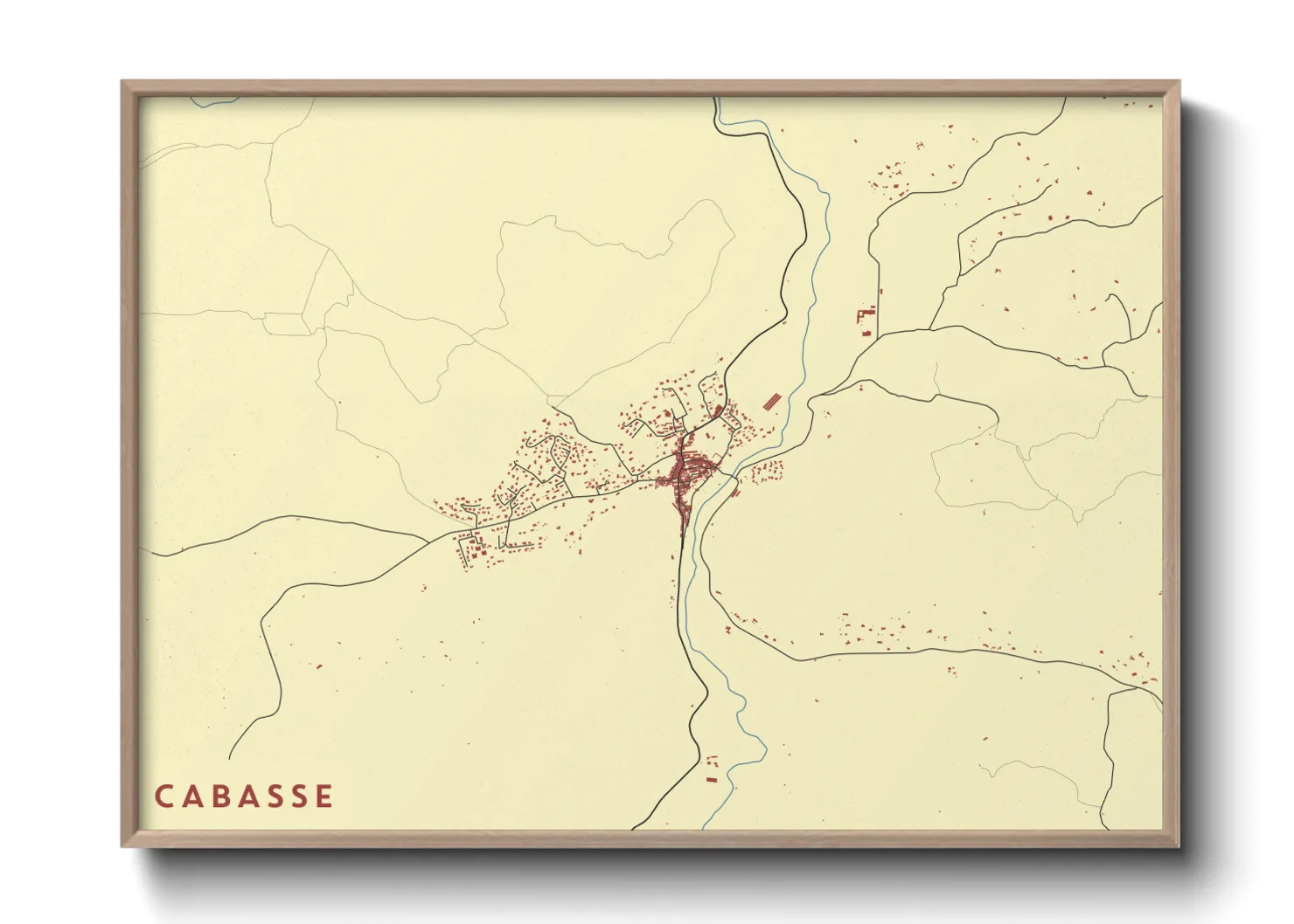 Une affiche de carte sur Cabasse