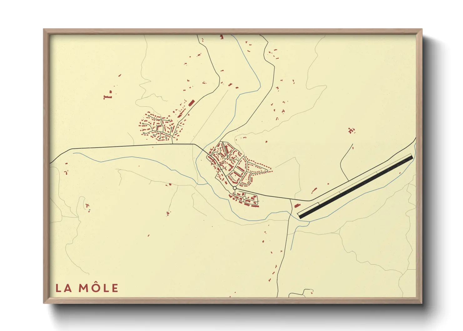 Une affiche de carte sur La Môle