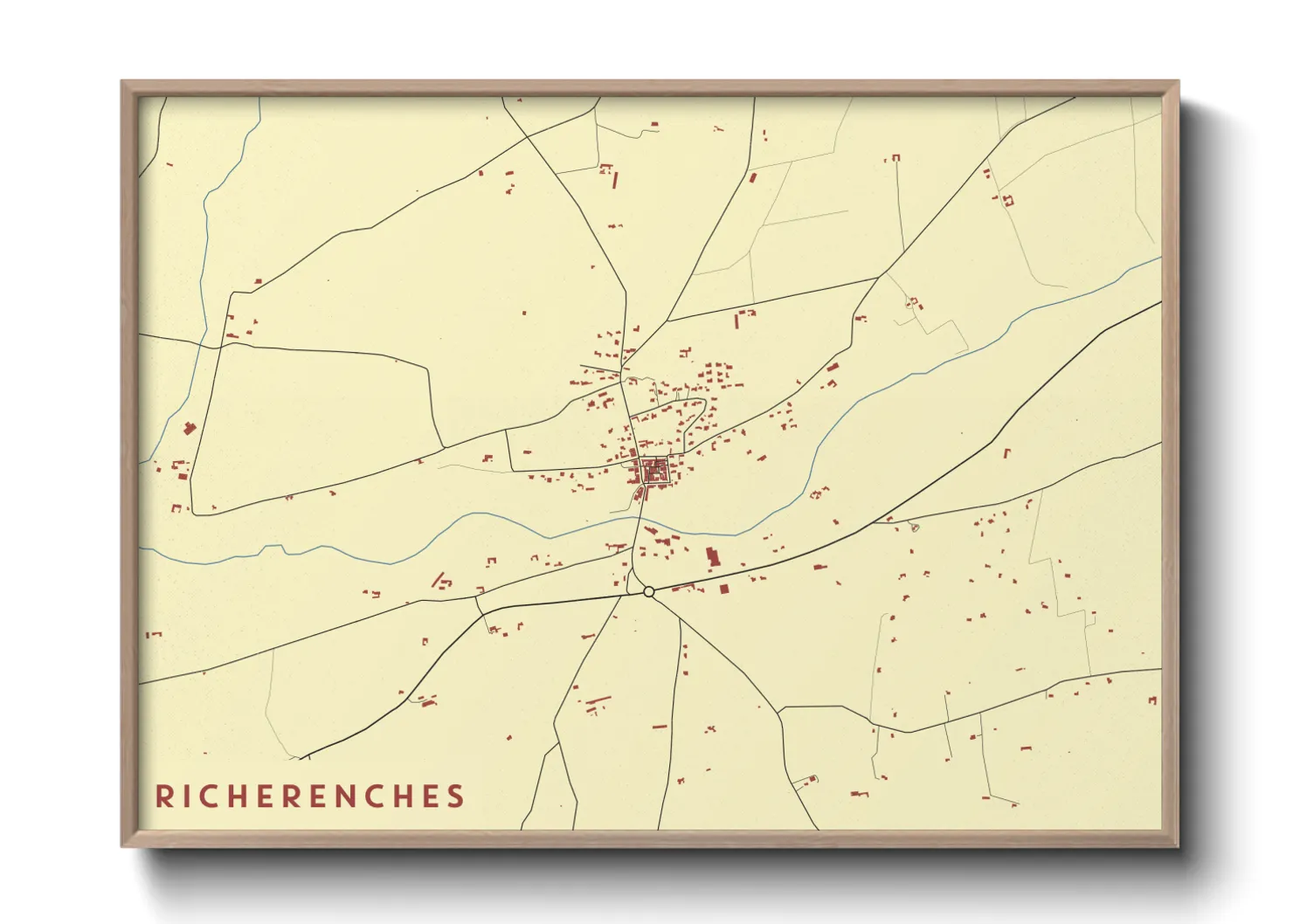Une affiche de carte sur Richerenches