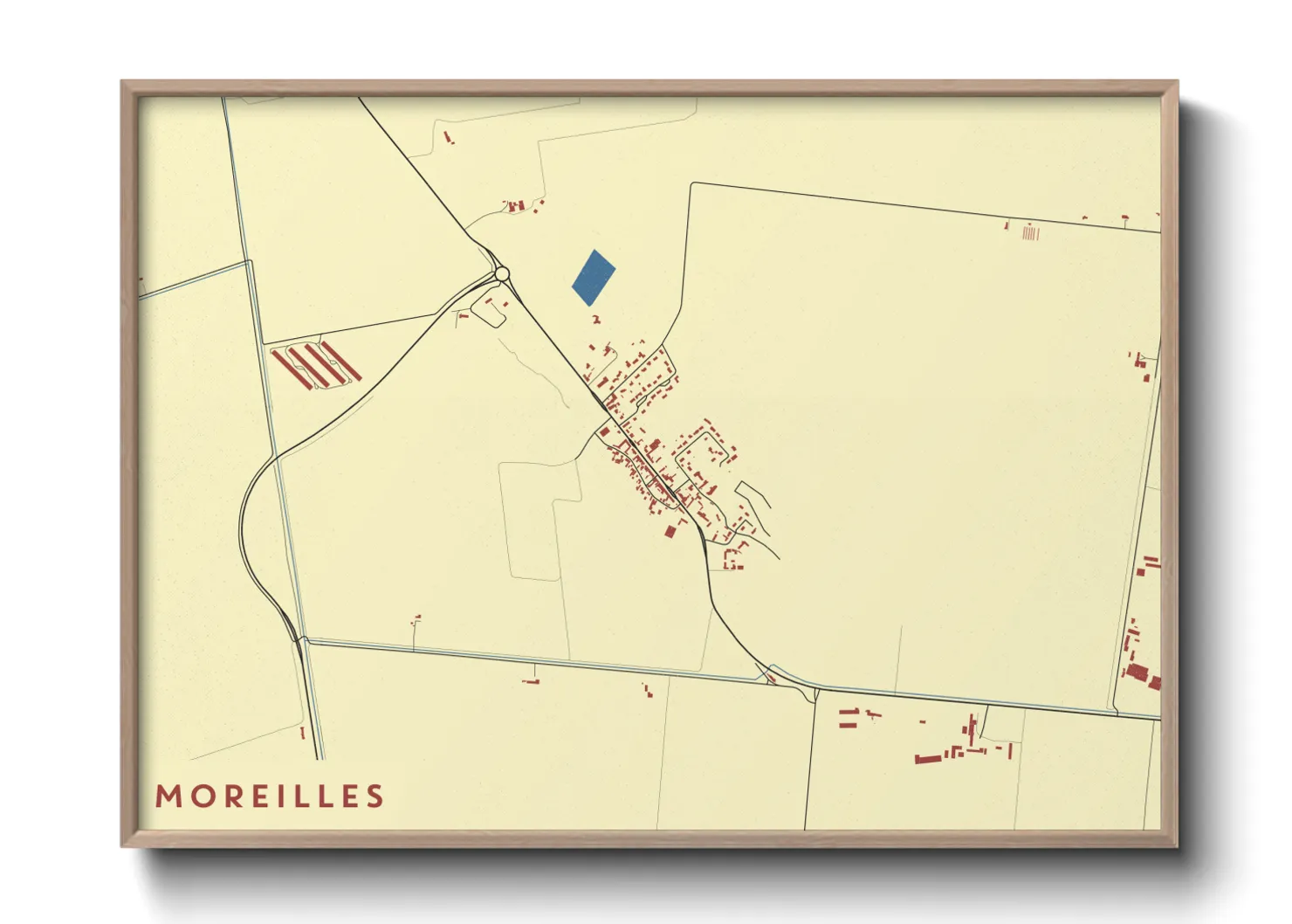 Une affiche de carte sur Moreilles