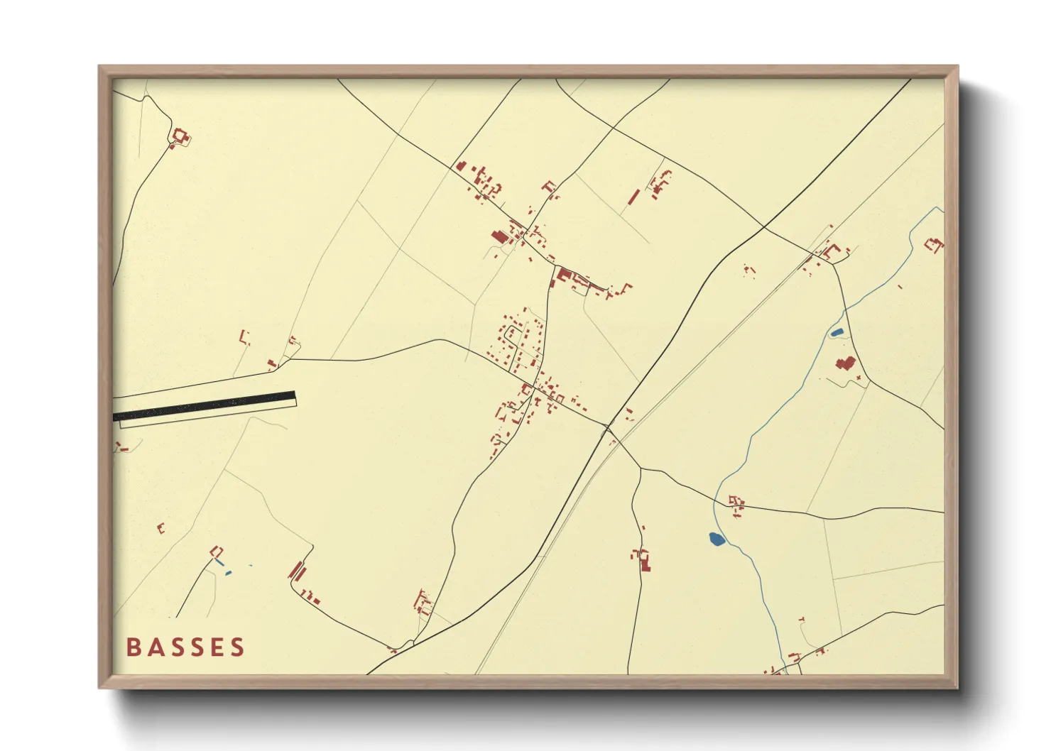 Une affiche de carte sur Basses