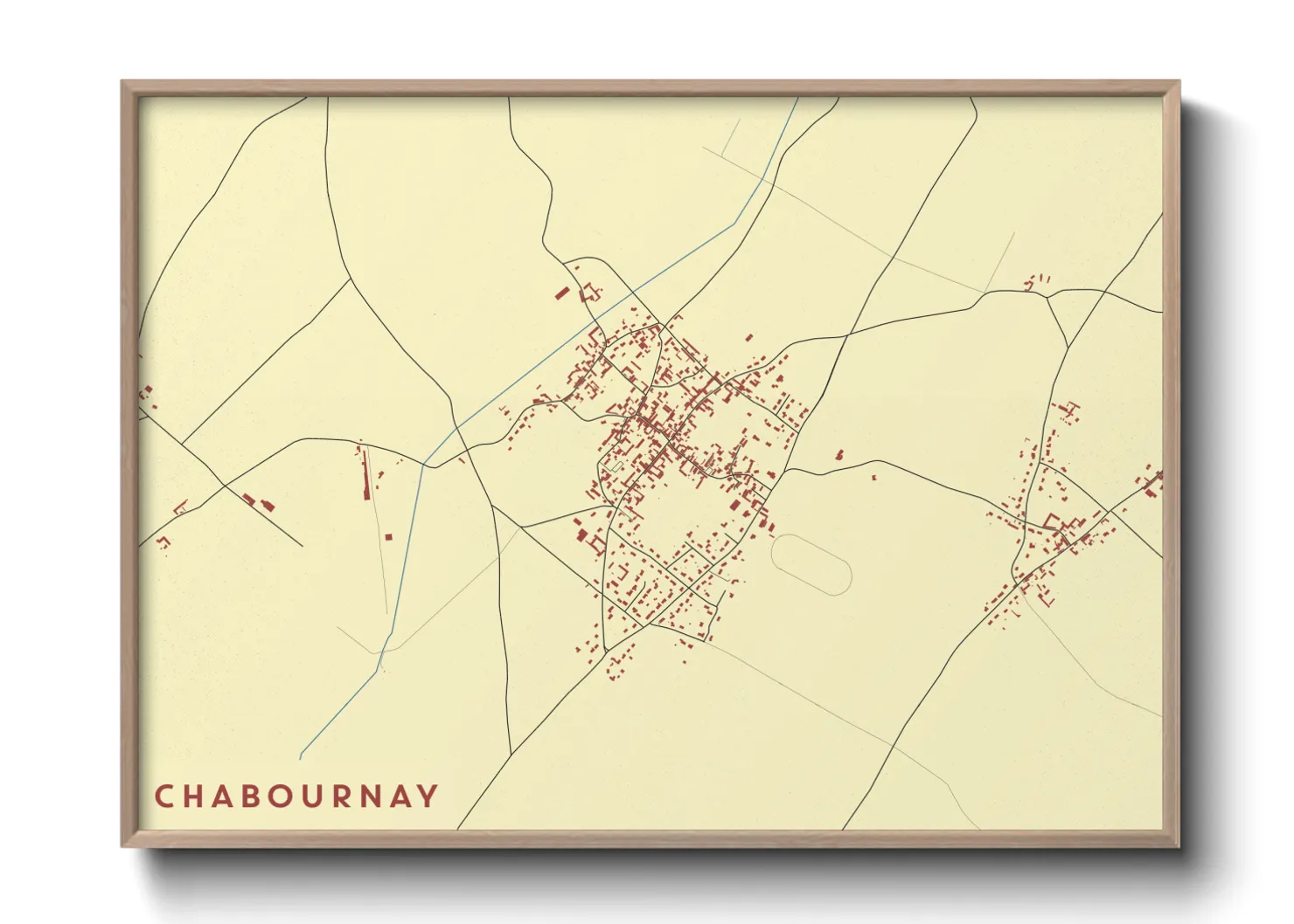 Une affiche de carte sur Chabournay