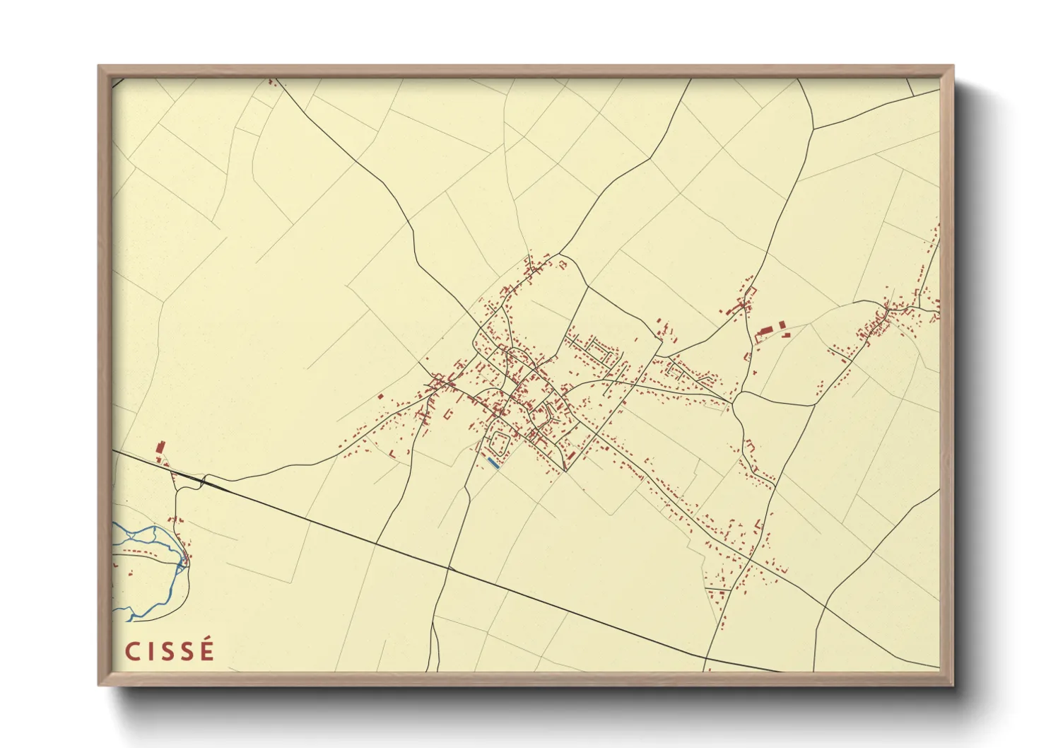 Une affiche de carte sur Cissé