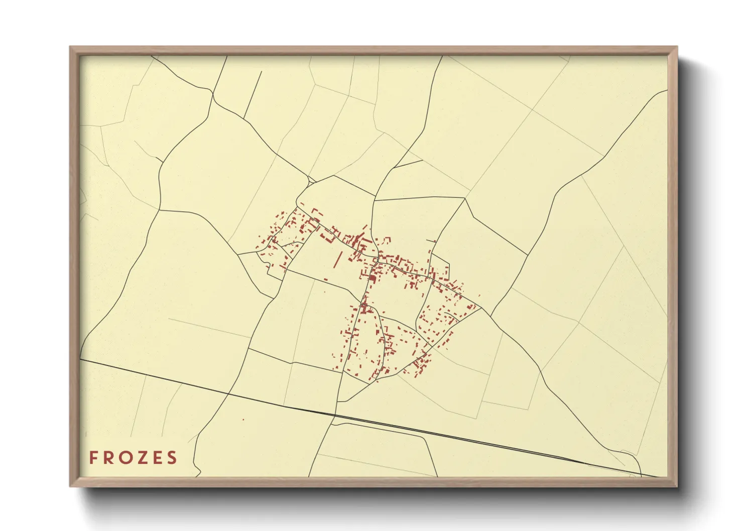Une affiche de carte sur Frozes