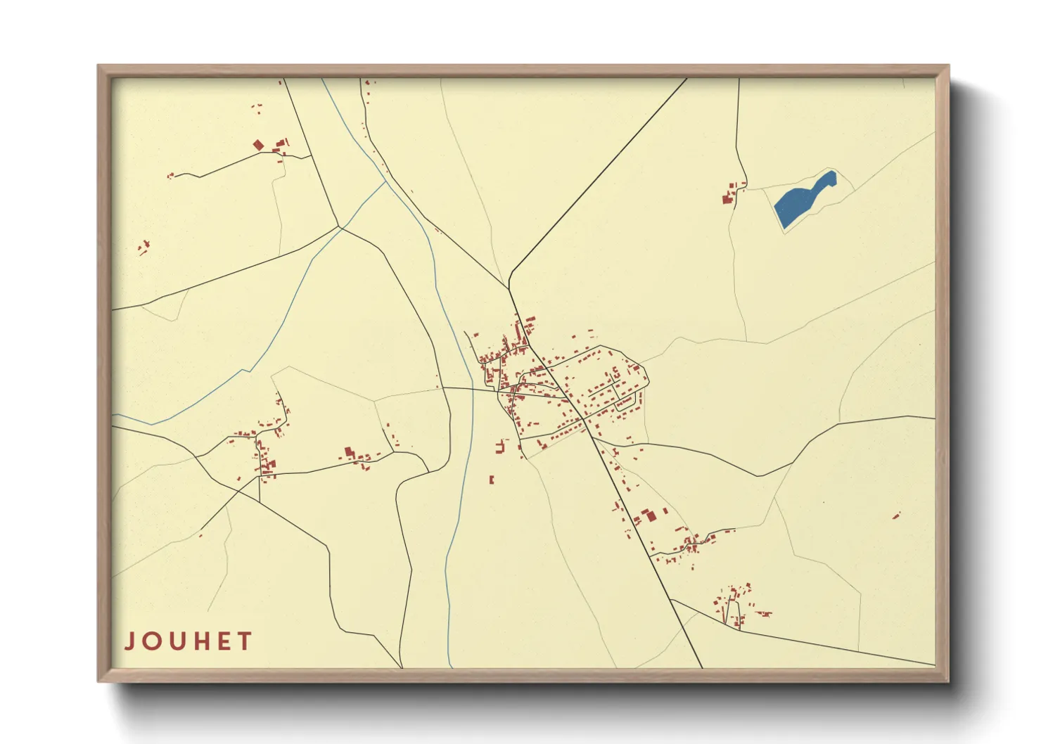 Une affiche de carte sur Jouhet