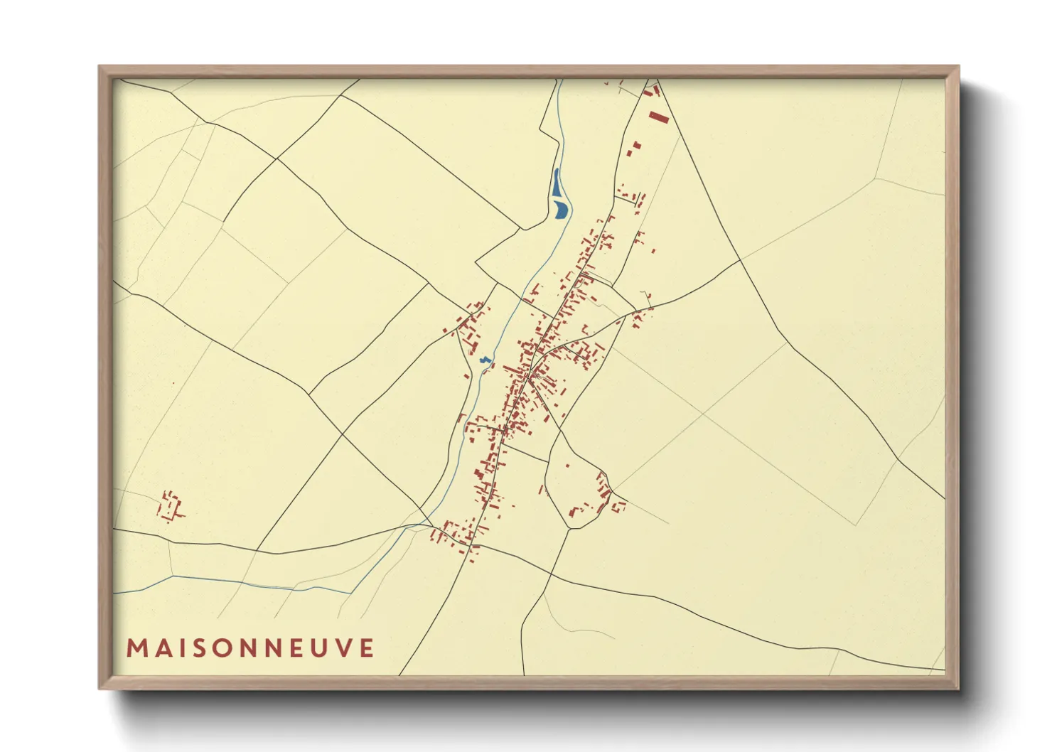 Une affiche de carte sur Maisonneuve
