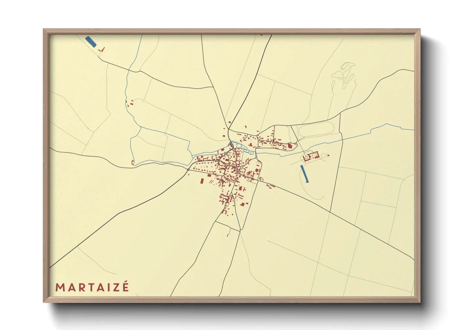 Une affiche de carte sur Martaizé