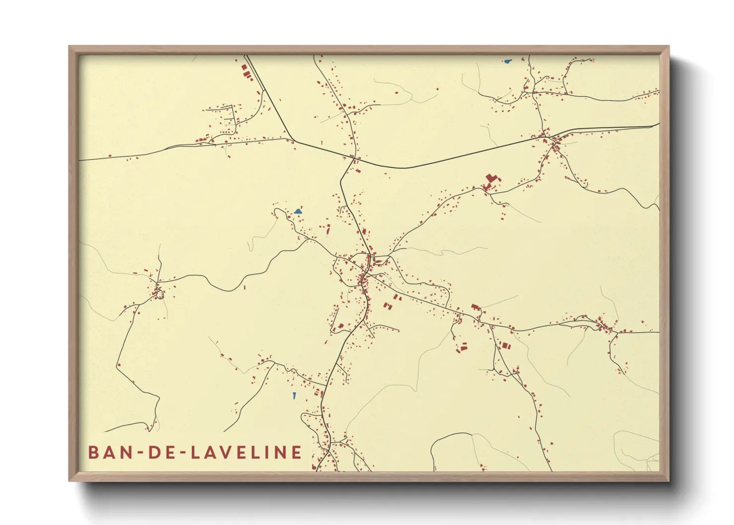 Une affiche de carte sur Ban-de-Laveline