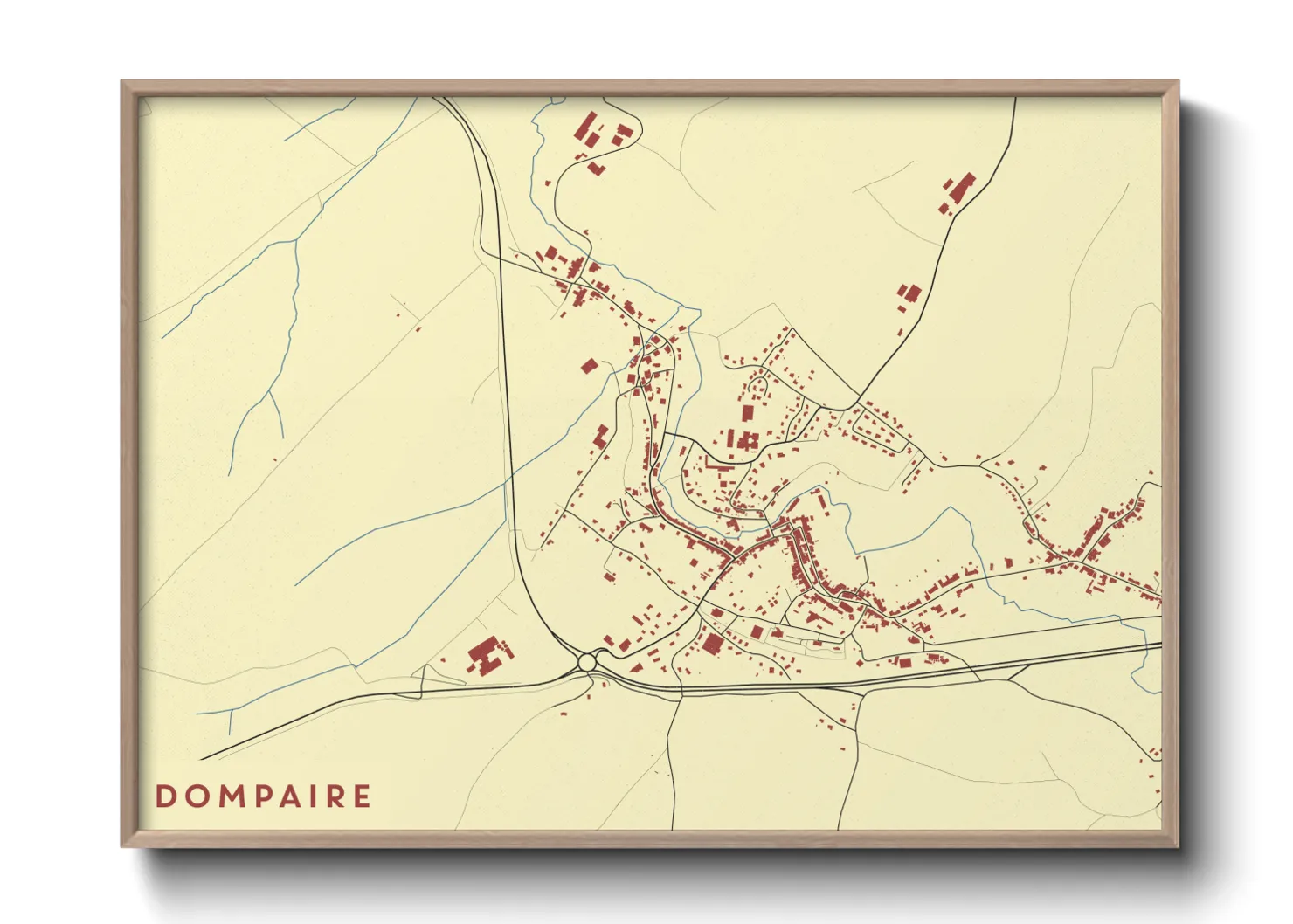 Une affiche de carte sur Dompaire