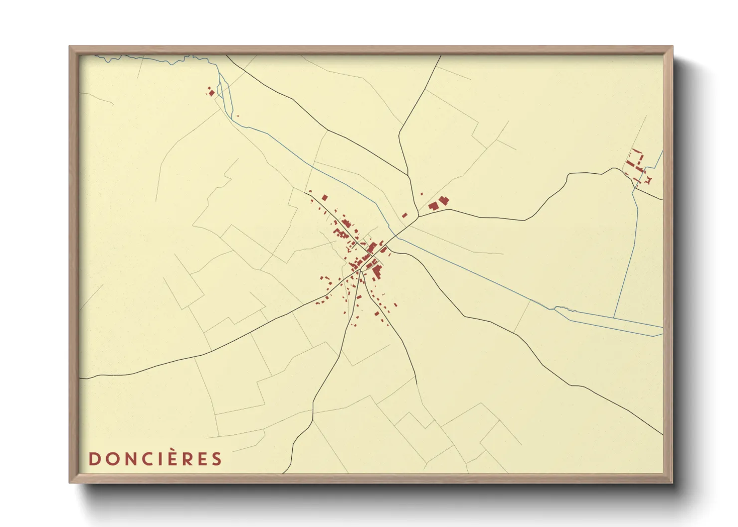 Une affiche de carte sur Doncières