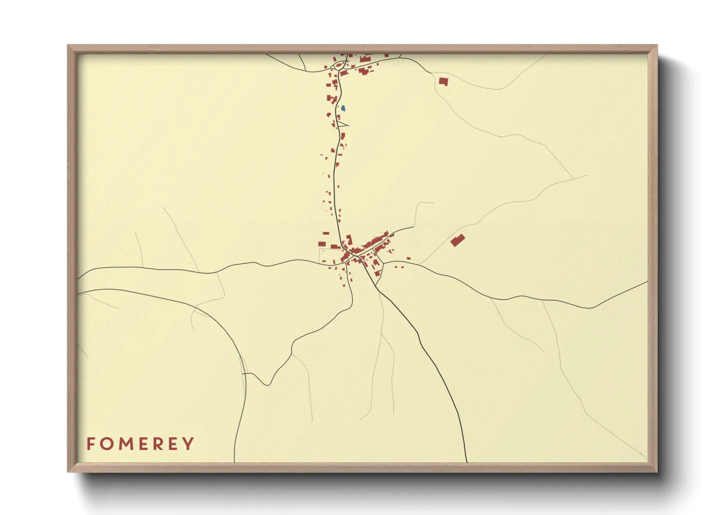 Une affiche de carte sur Fomerey