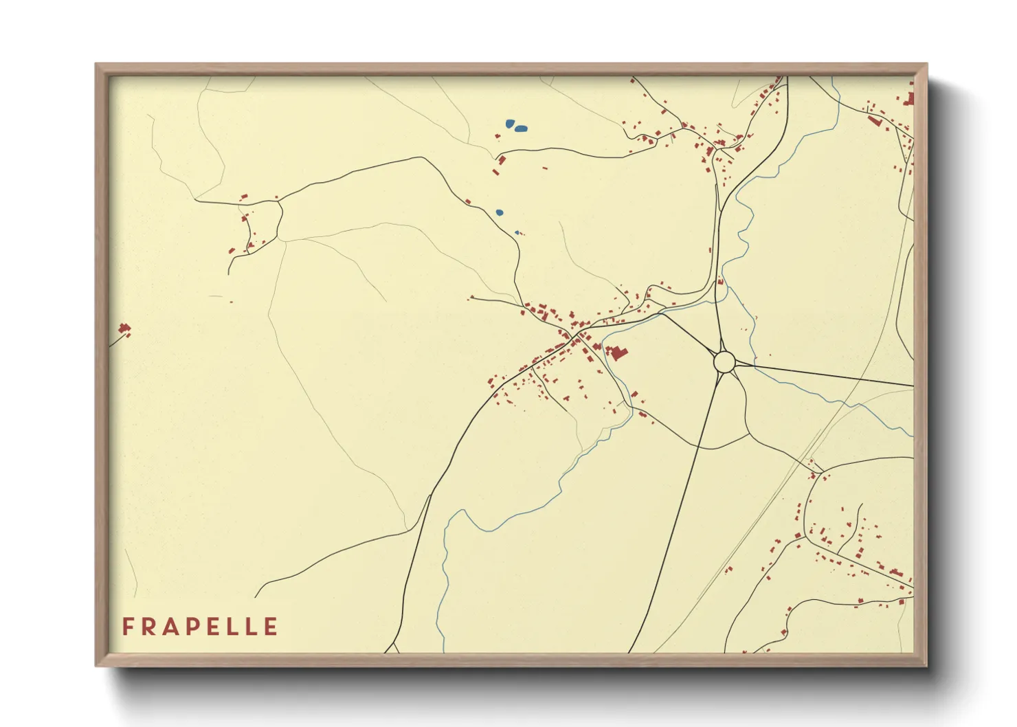 Une affiche de carte sur Frapelle