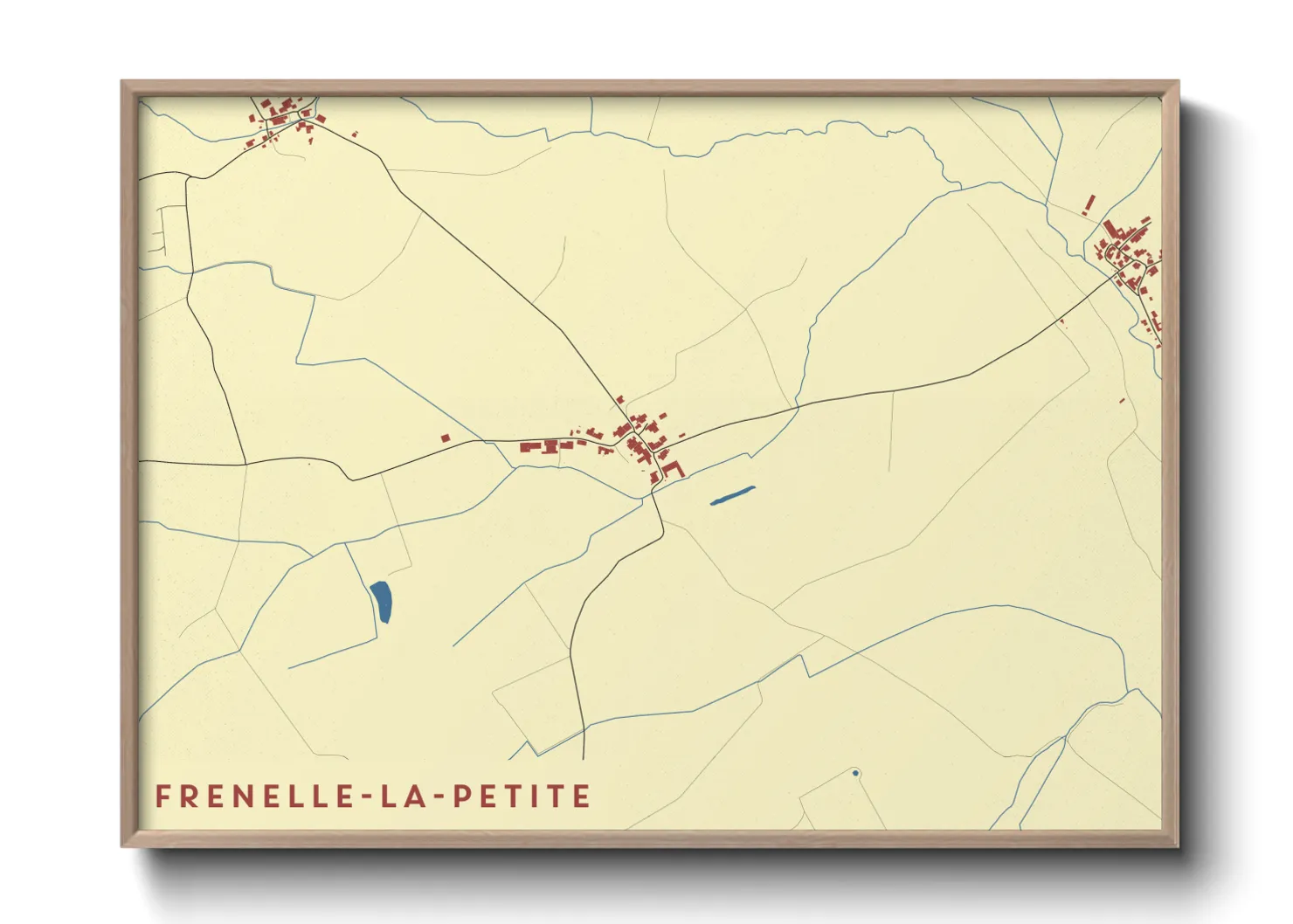 Une affiche de carte sur Frenelle-la-Petite