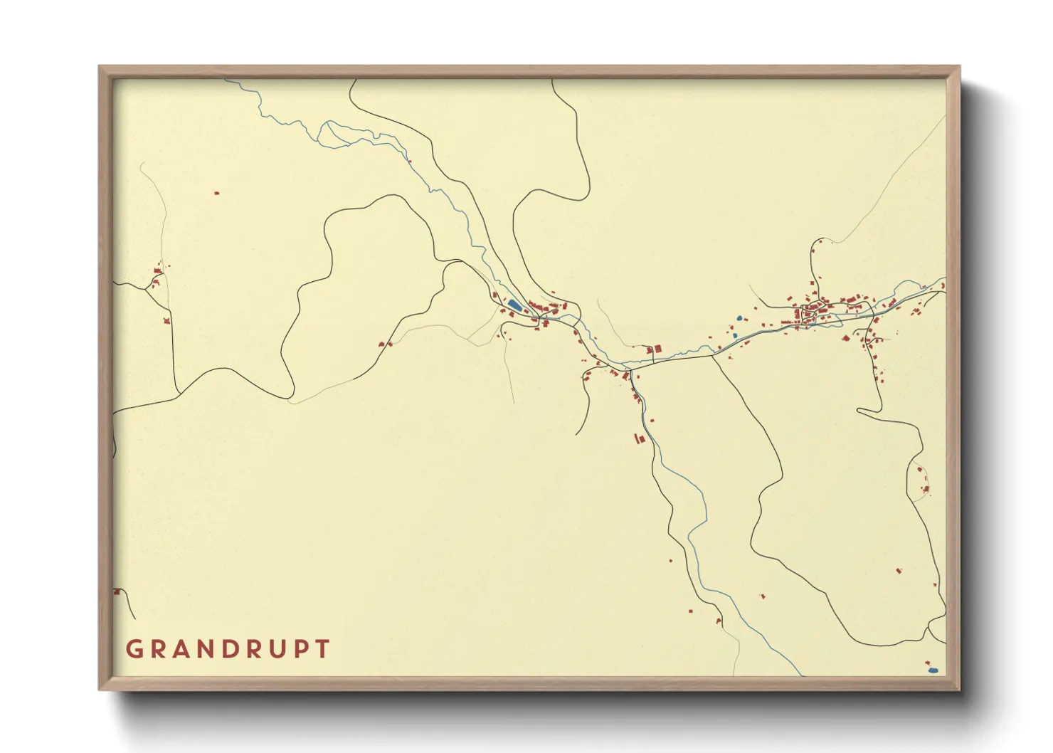 Une affiche de carte sur Grandrupt